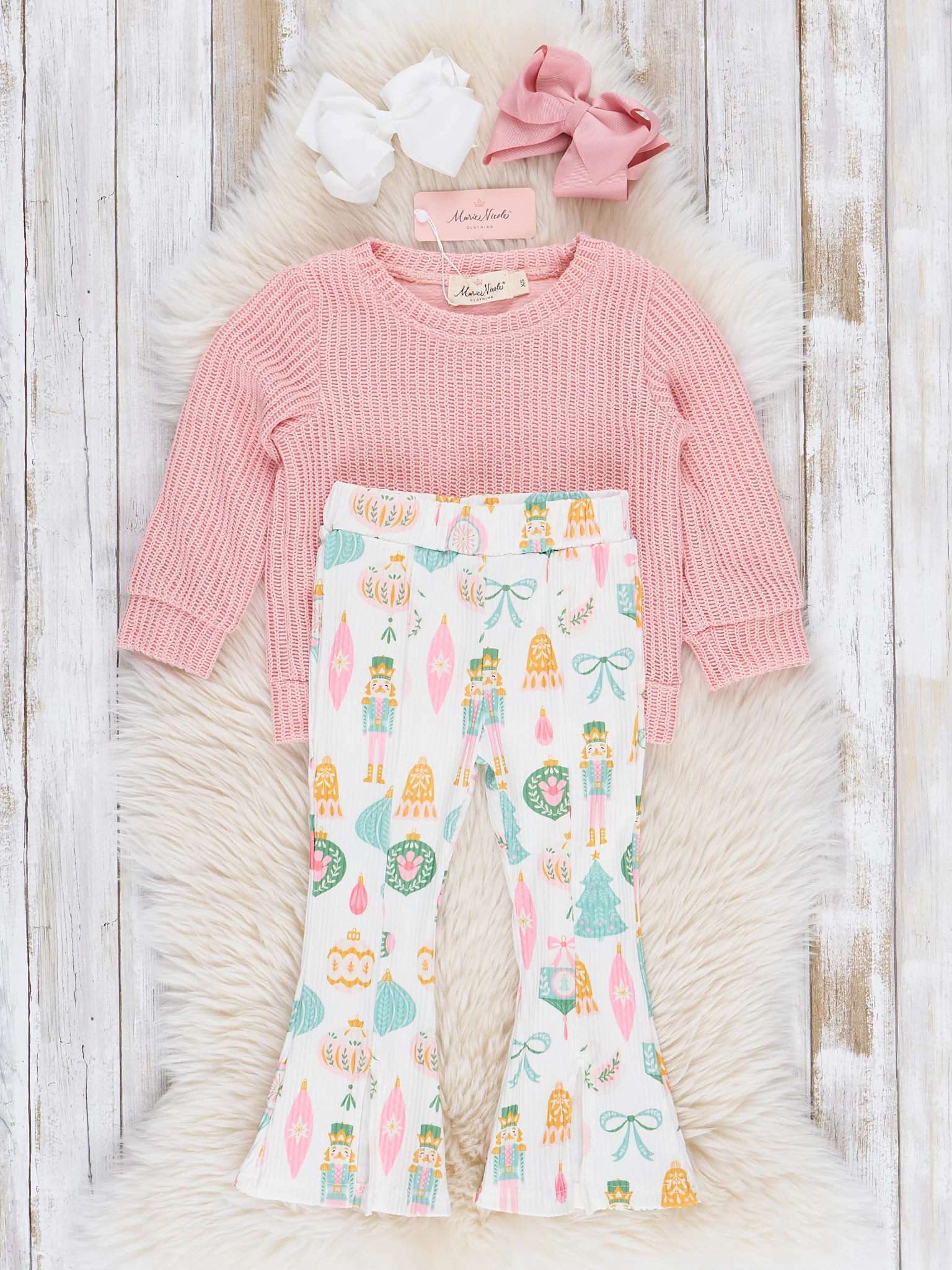 Pink Nutcracker Dreams Bell Bottoms Outfit - Image 2