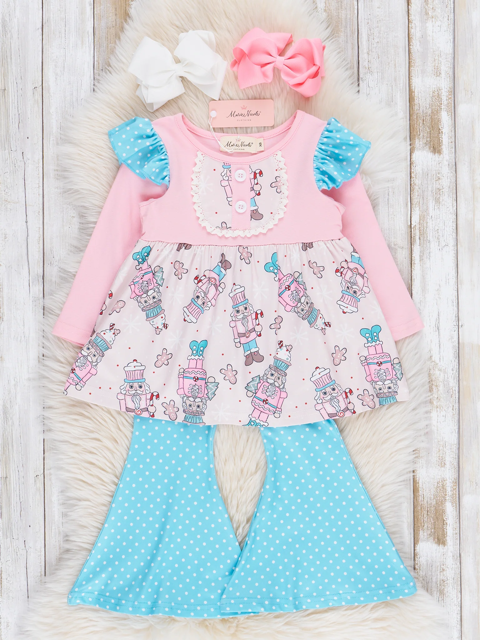 Pink Nutcraker Ruffle Outfit