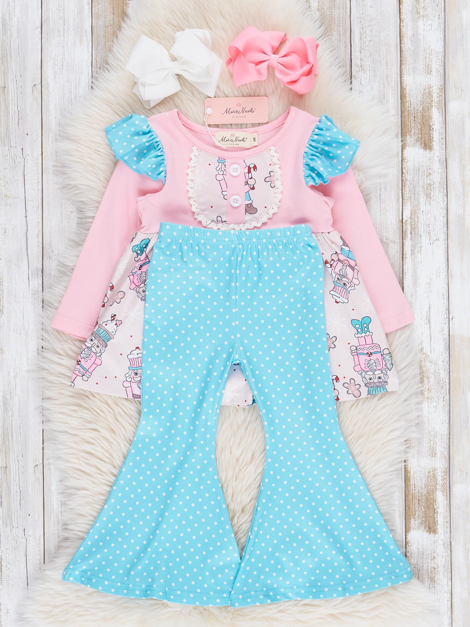 Pink Nutcraker Ruffle Outfit - Image 2