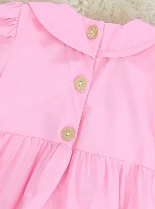 Pink Nutcracker Smocked Vintage Romper - Image 2
