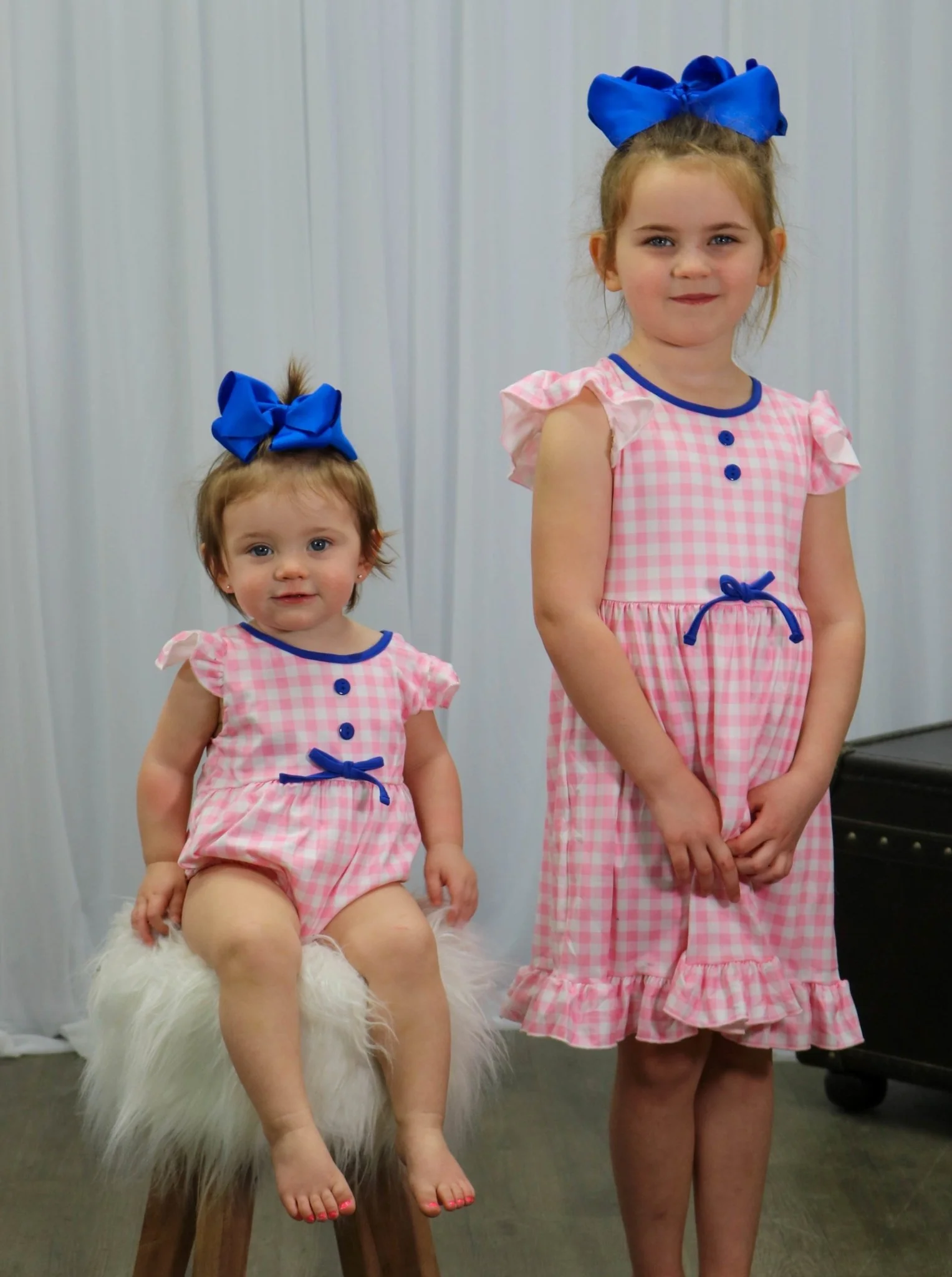 Pink Plaid Ruffle Dress - Image 5