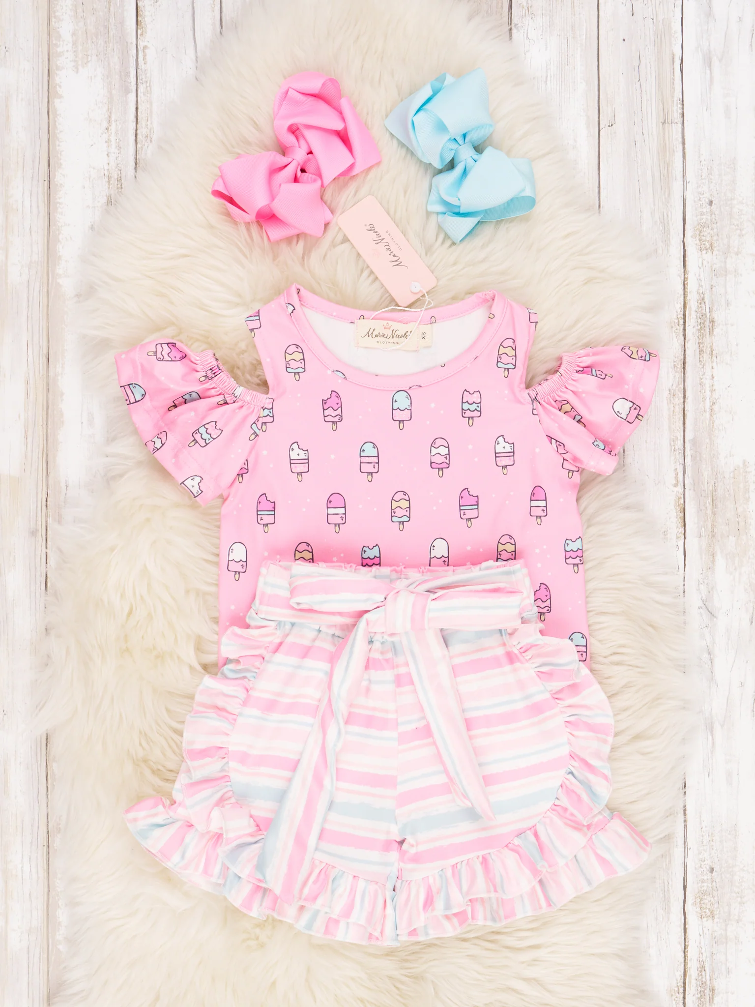 Pink Popsicle Ruffle Outfit - Image 2