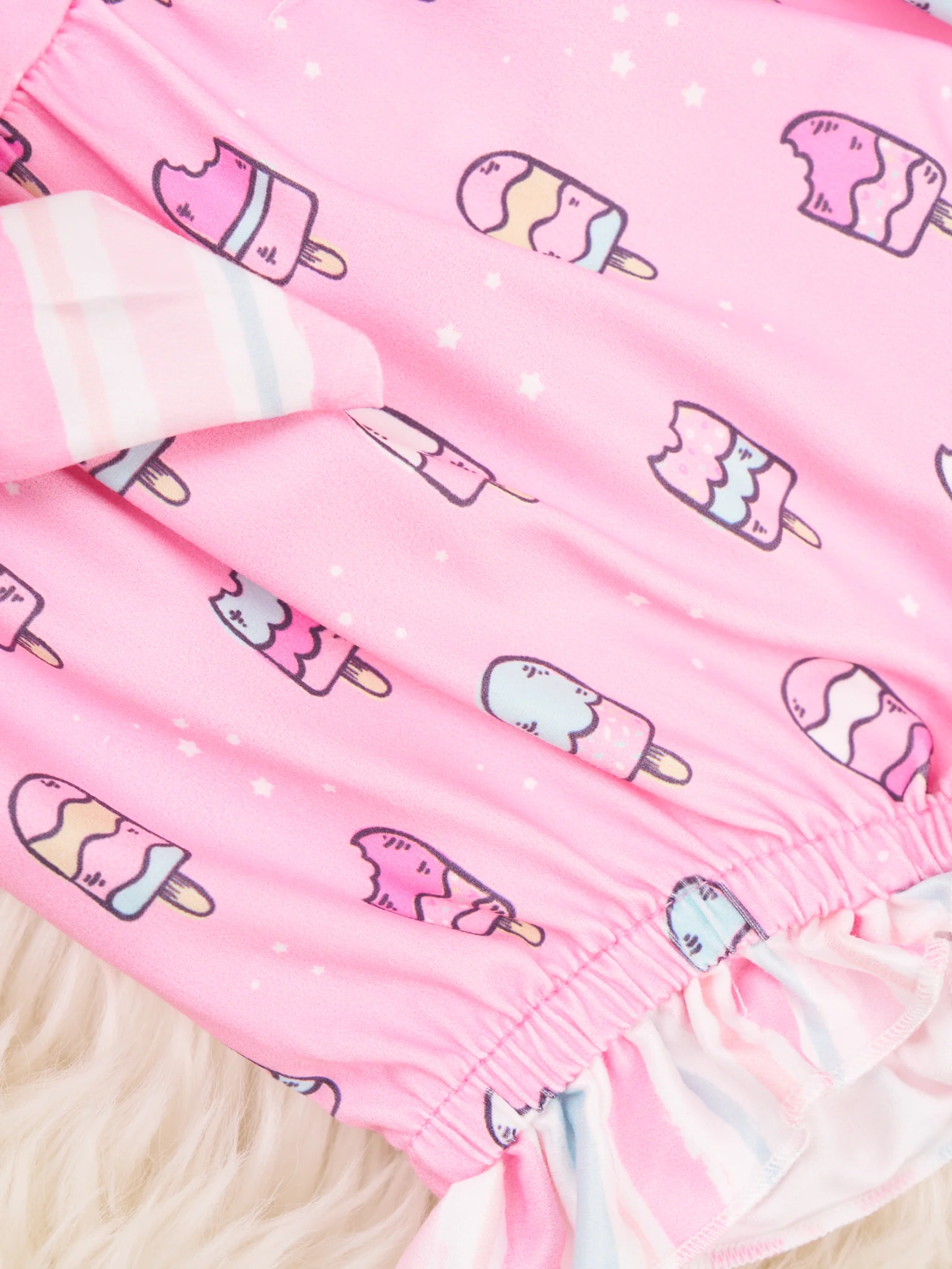 Pink Popsicle Ruffle Romper - Image 2