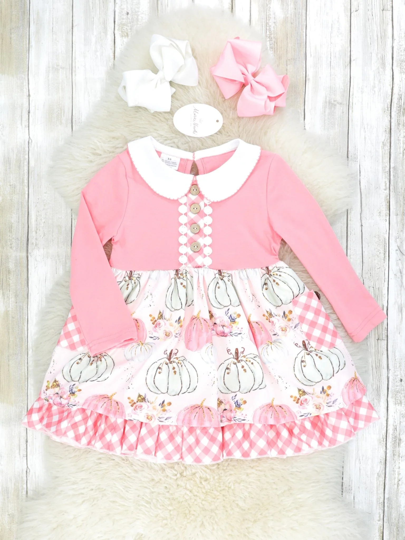 Pink Pumpkin Vintage Dress