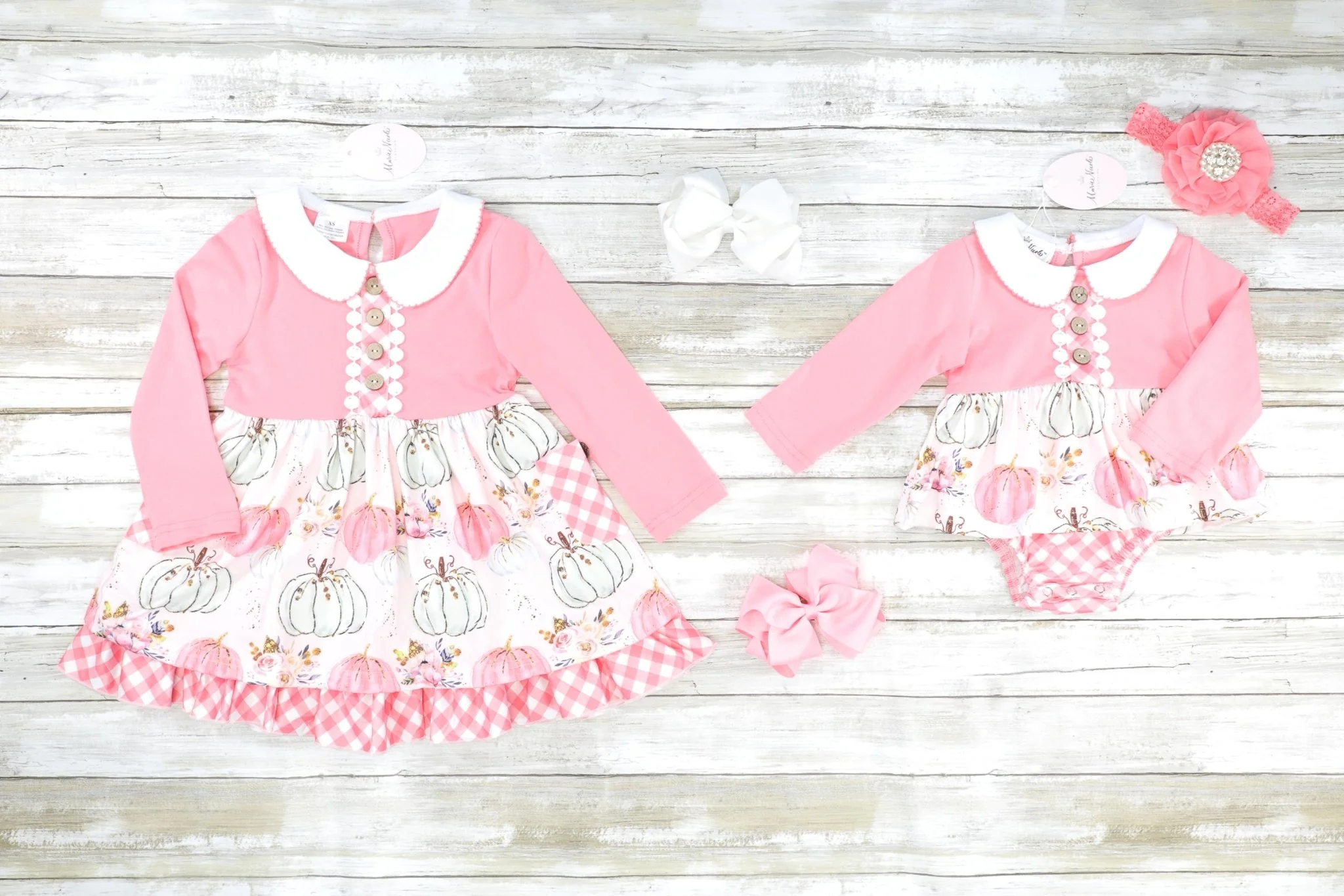 Pink Pumpkin Vintage Dress - Image 2