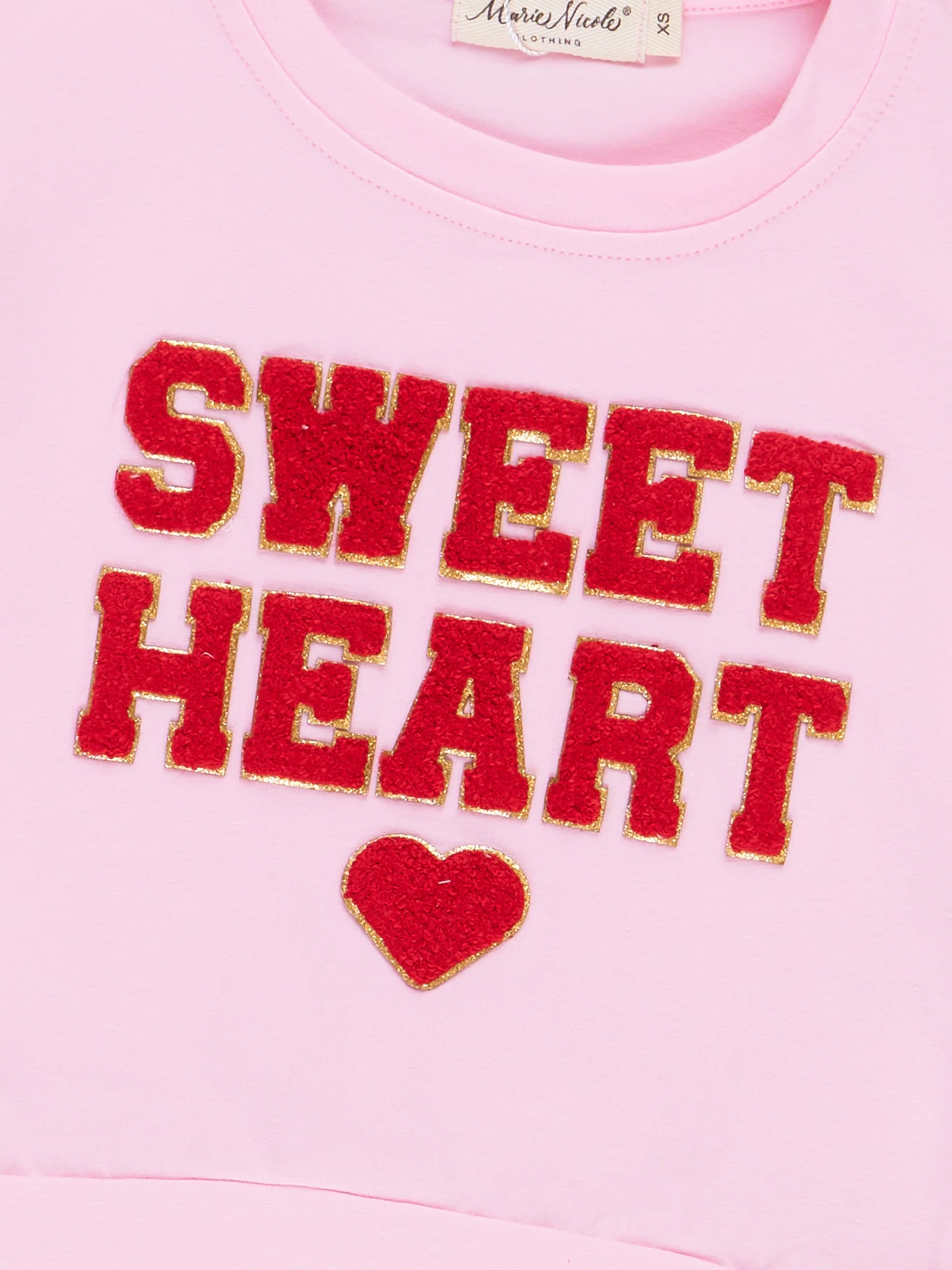 Pink & Red Sweet Heart Outfit w/ Tulle Skirt - Image 3