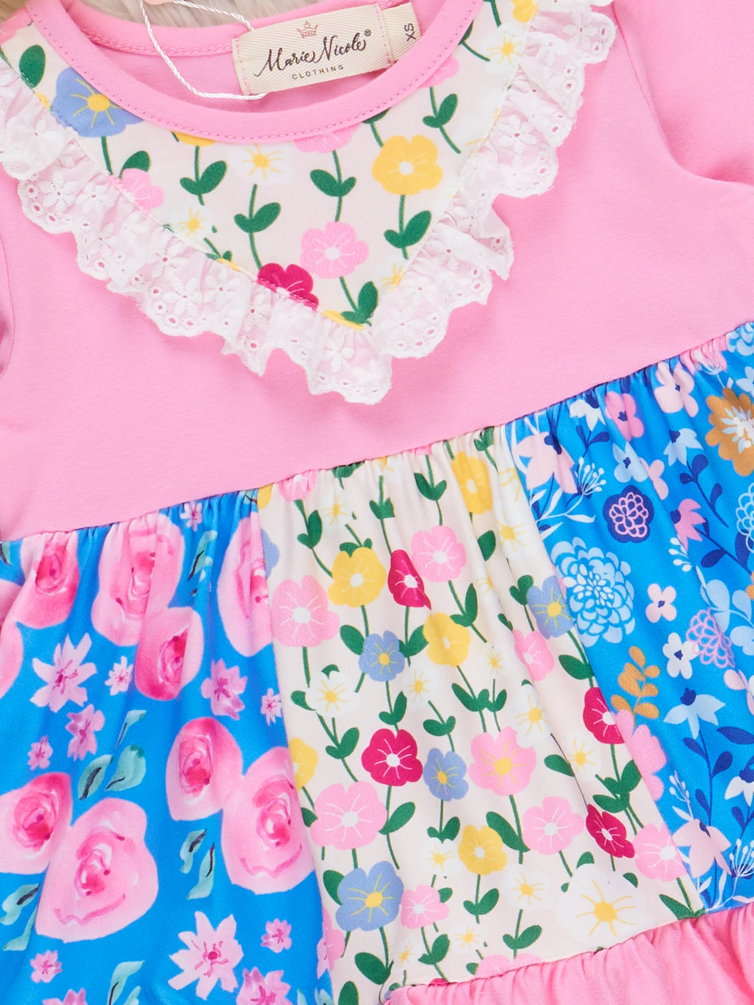 Pink Rose Garden Ruffle Outfit - Image 4