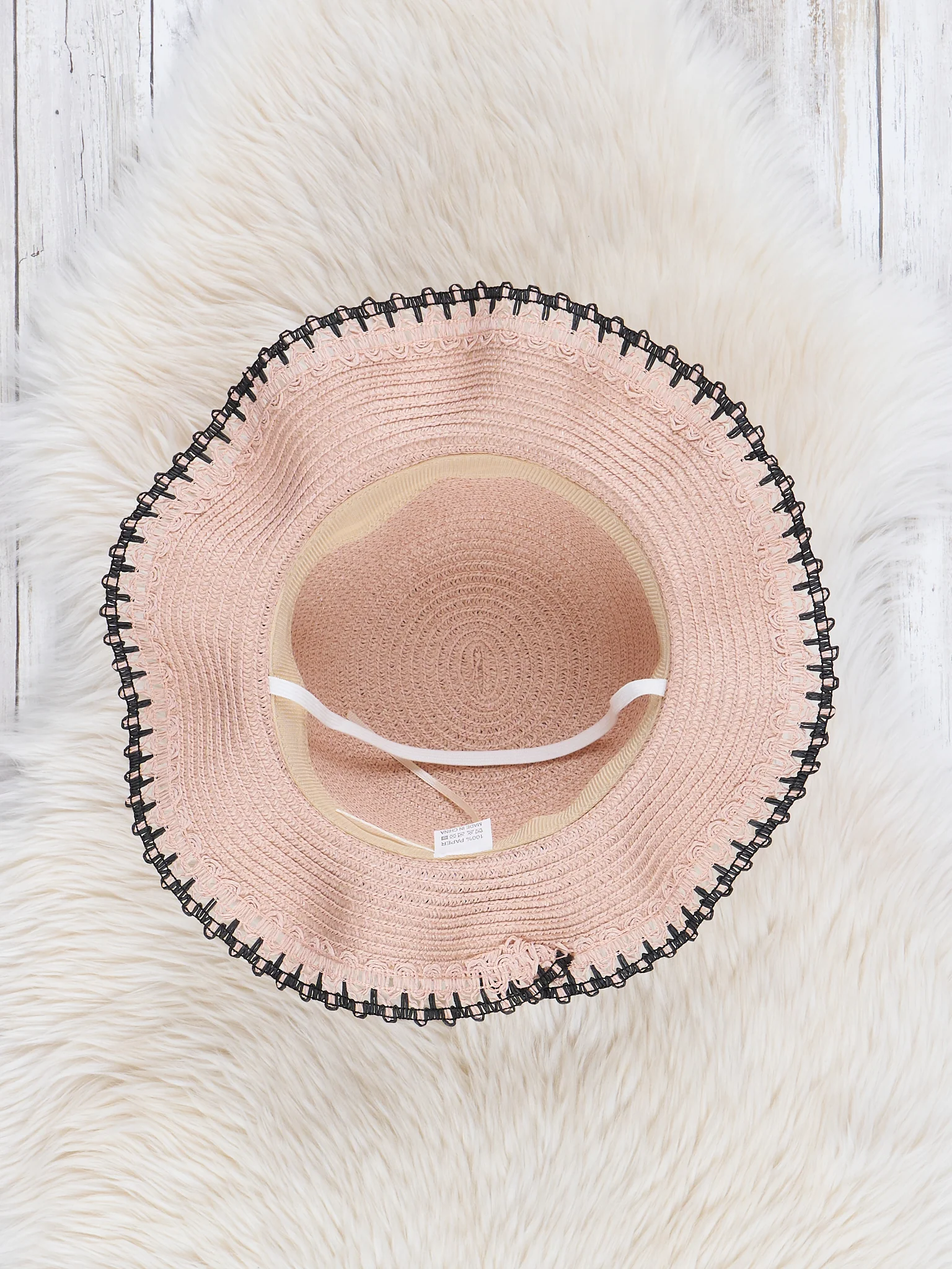 Pink Ruffle Sun Hat - Image 2
