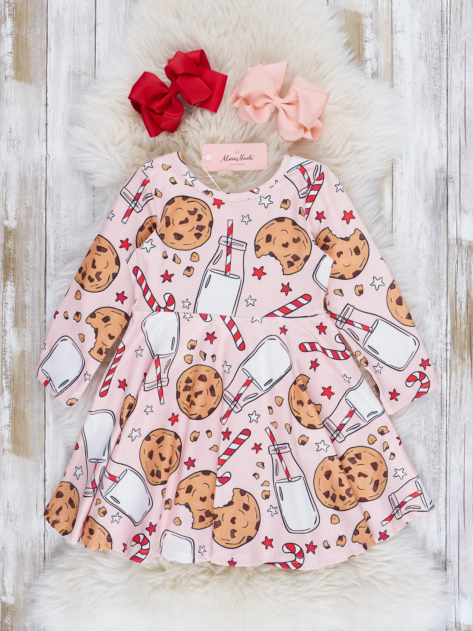 Pink Santa Treats Swing Dress - Image 2