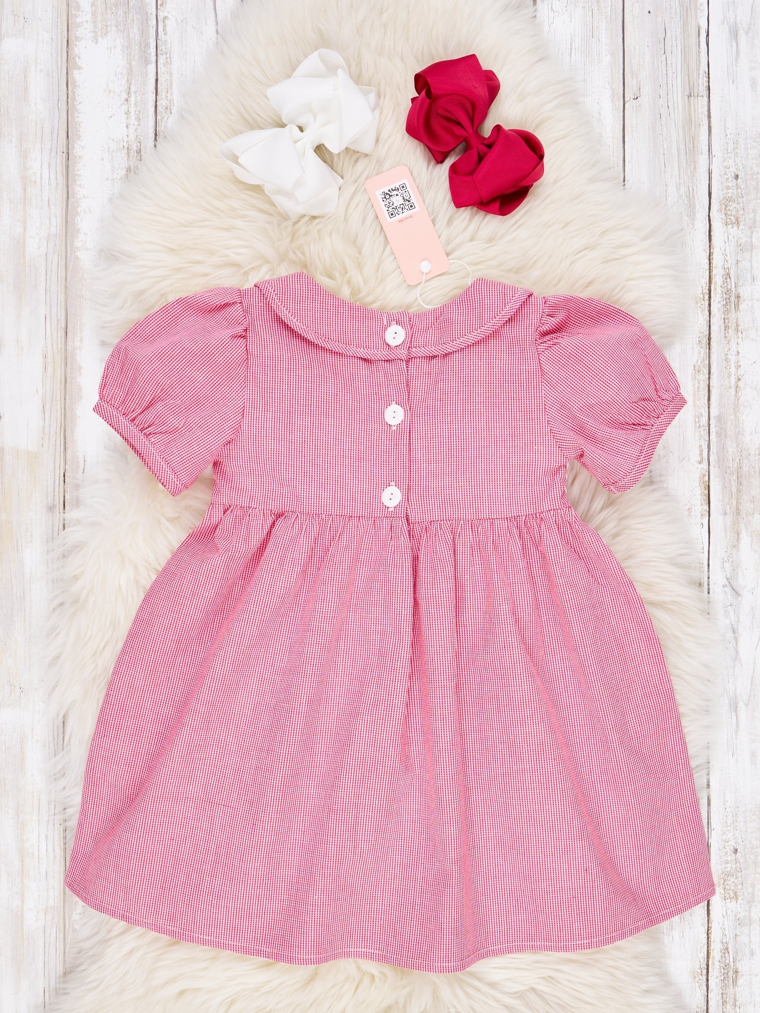 Pink Smocked "Mama's Girl" Vintage Dress - Image 2