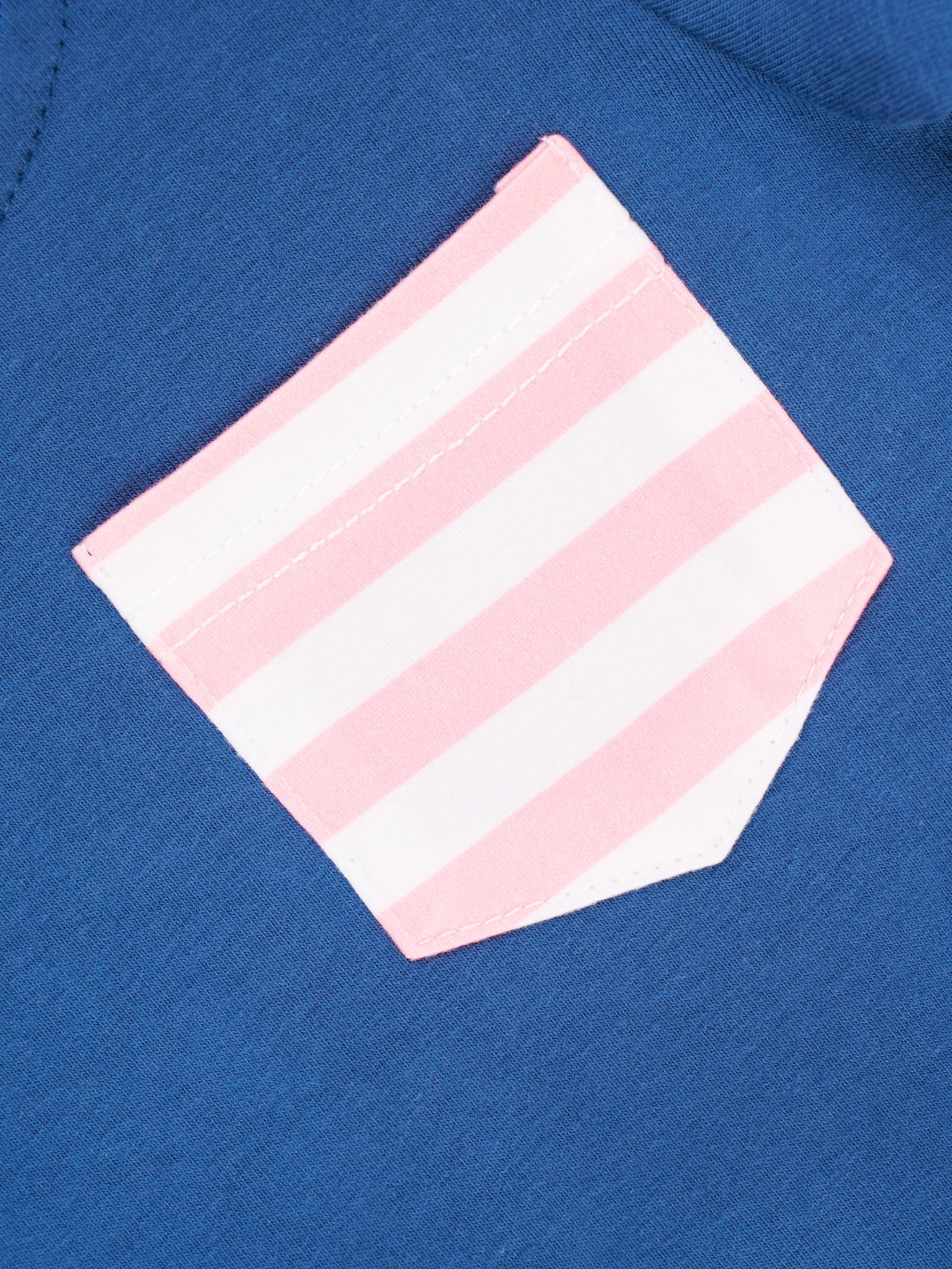Pink Stripe Pocket Romper - Image 2