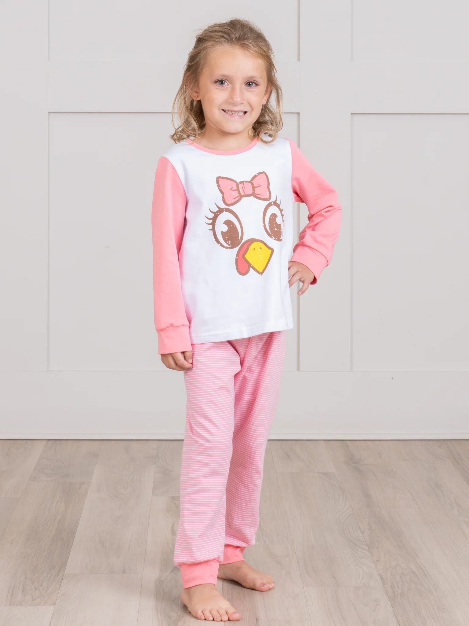 Pink & White Turkey Pajamas - Image 4