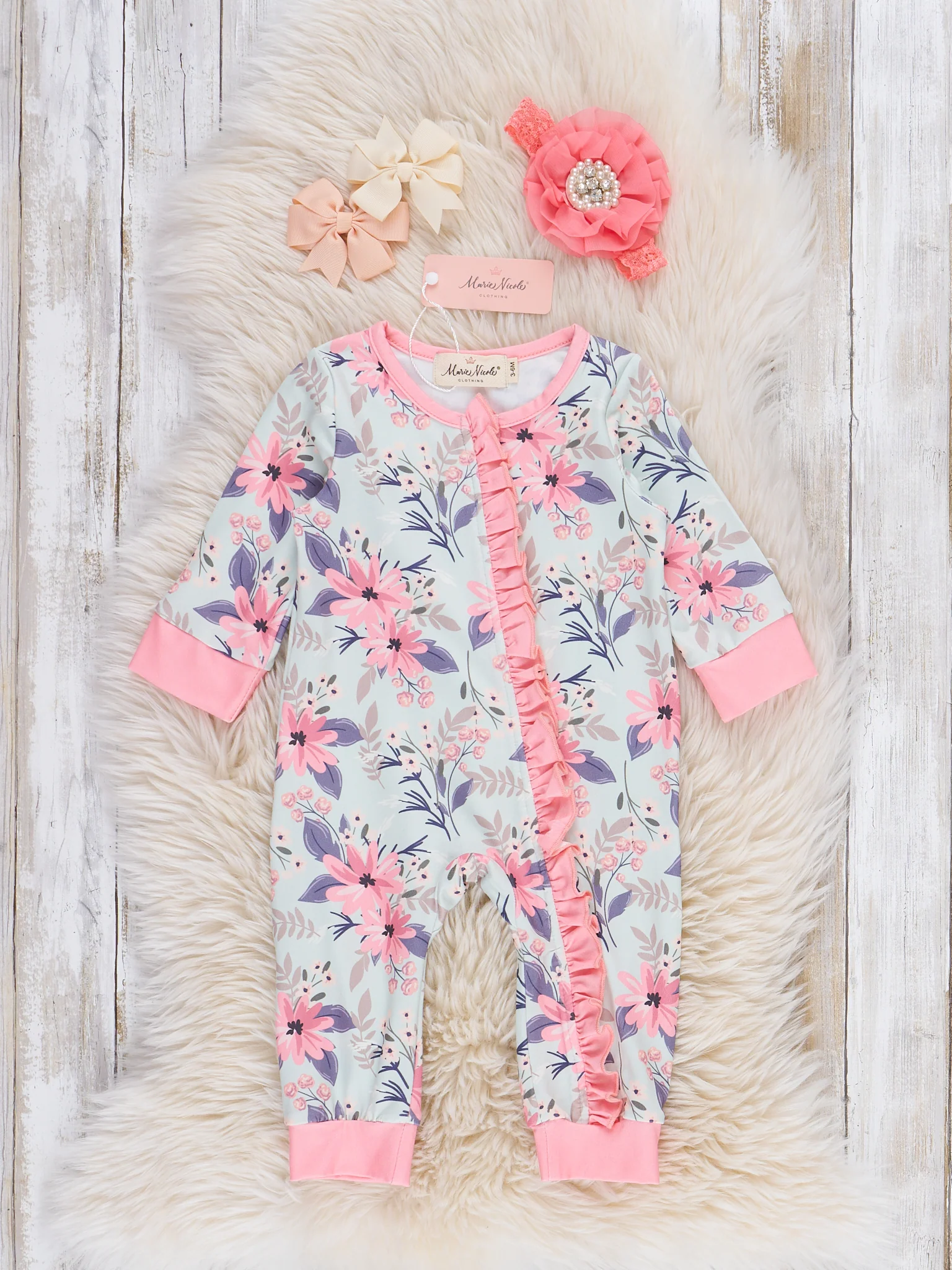 Pinky Blooms Pajamas