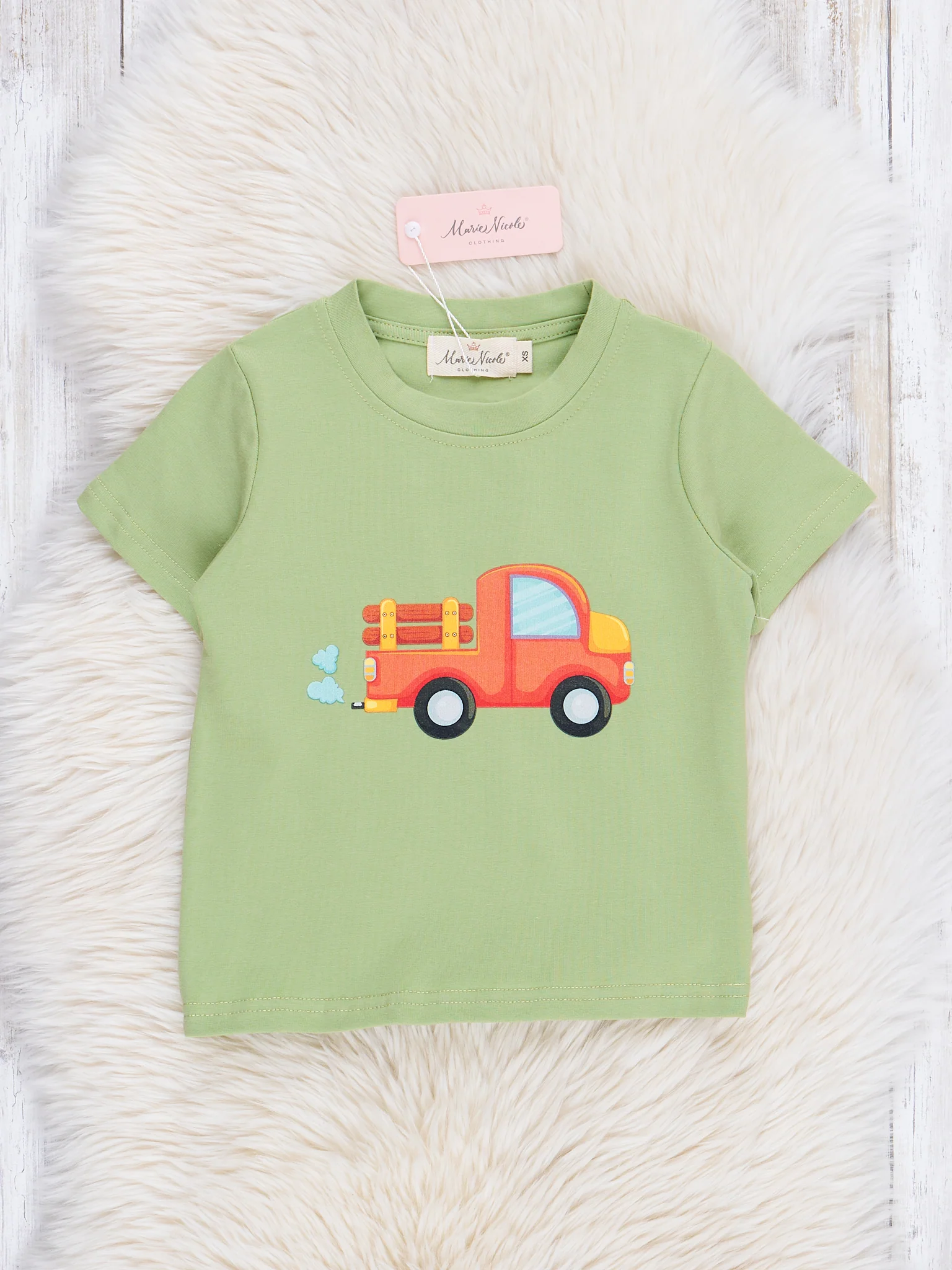 Pistachio Green Truck Shirt - Image 2
