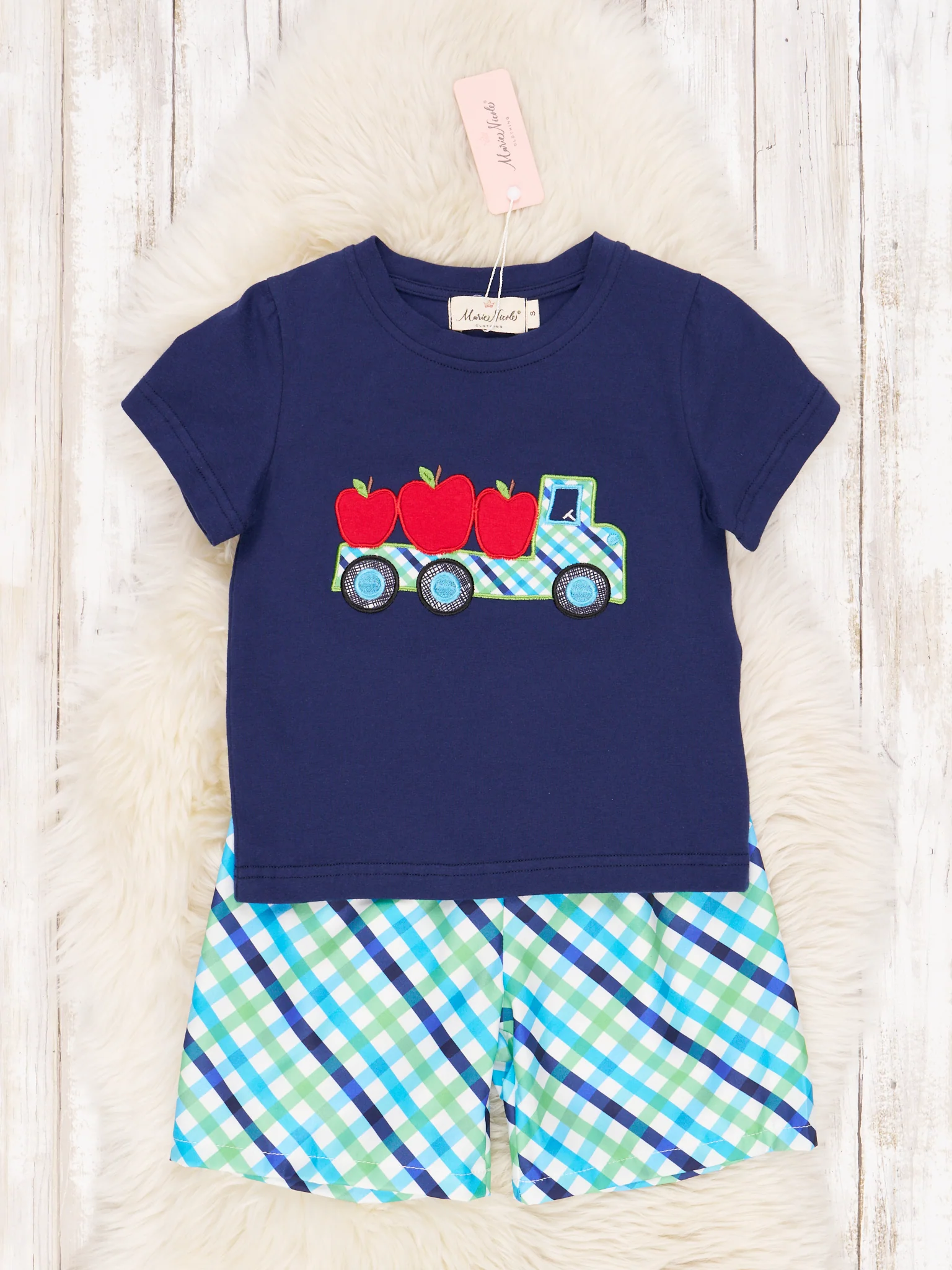 Plaid Apple Truck Outfit