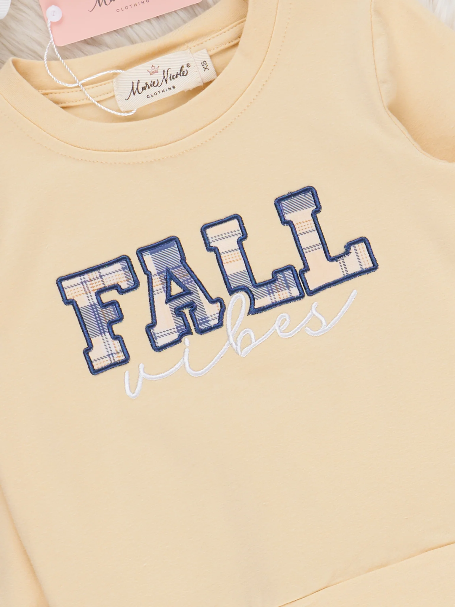 Plaid "Fall Vibes" Denim Outfit - Image 5