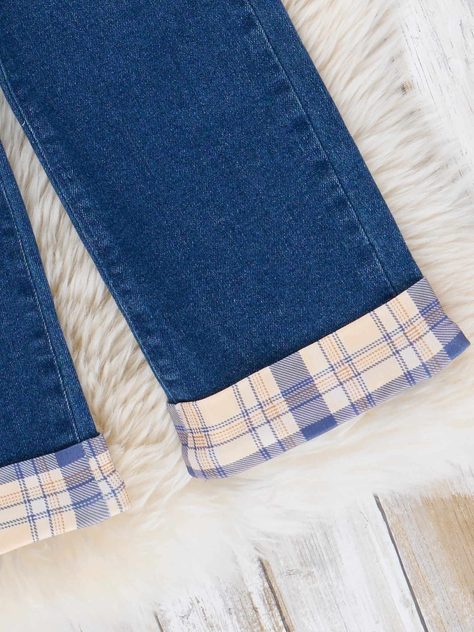 Plaid "Fall Vibes" Denim Outfit - Image 6