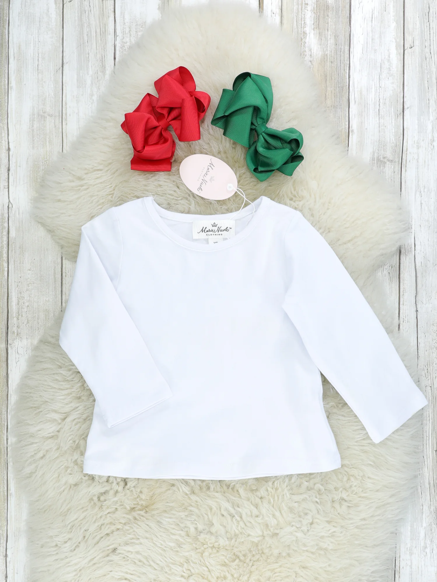 Plaid Snowman Ruffle Dress W/ White Top - Image 6