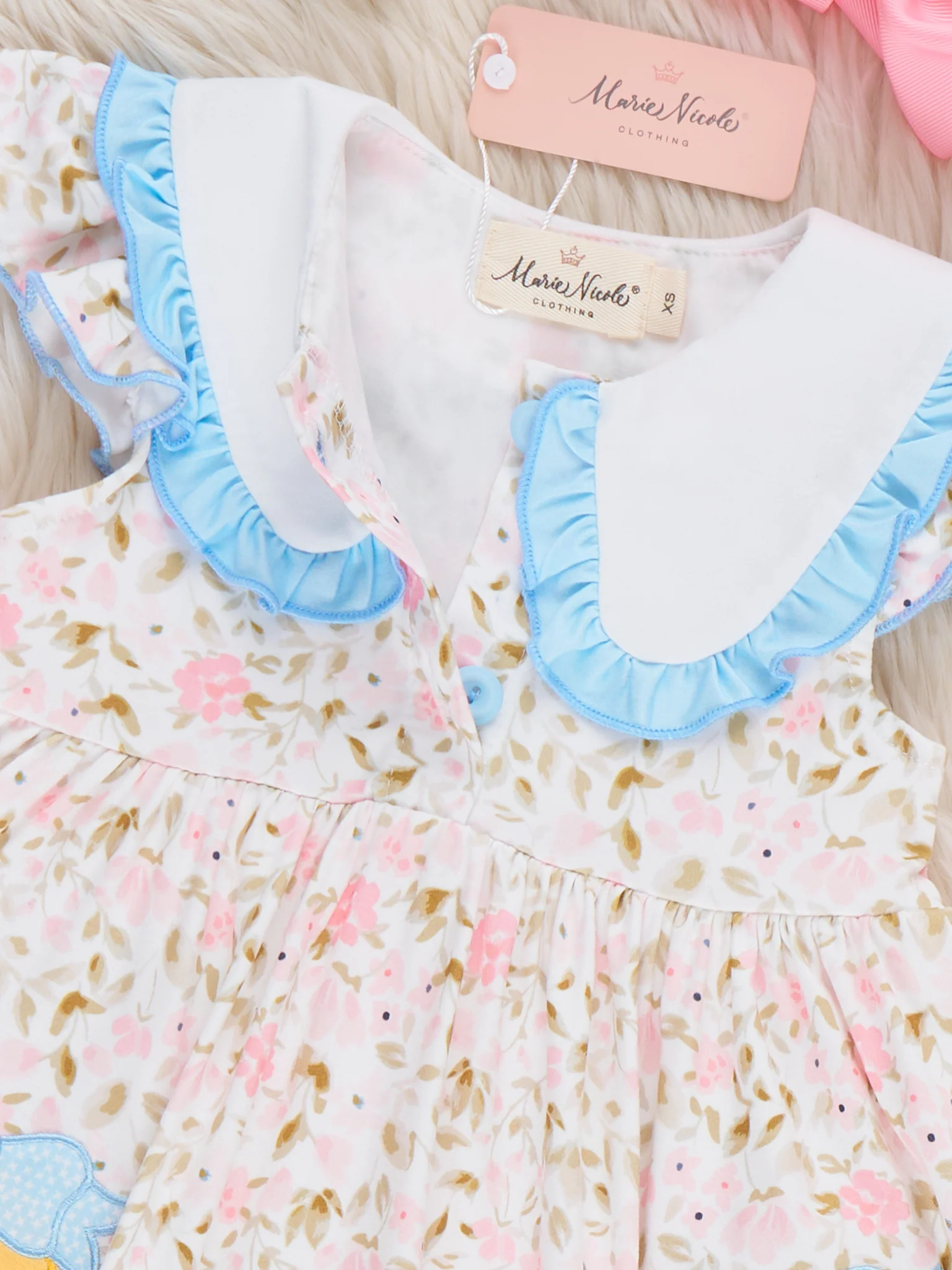 Playtime Softball Embroidered Ruffle Dress - Image 4