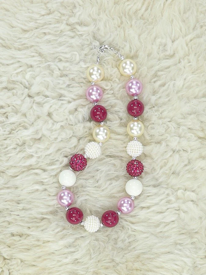 Plum Pearl Bubblegum Necklace