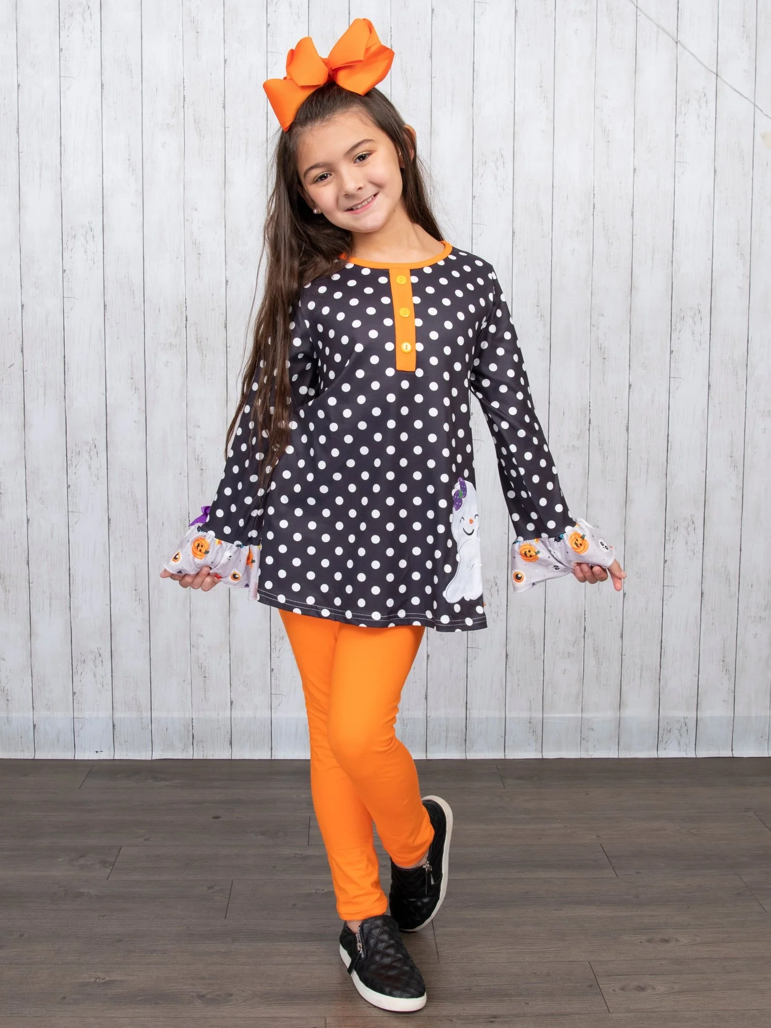 Polka Dot Candy Corn Ghost Outfit - Image 10