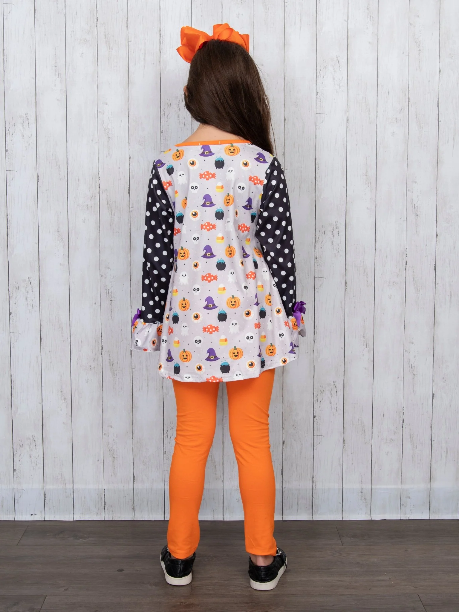 Polka Dot Candy Corn Ghost Outfit - Image 5