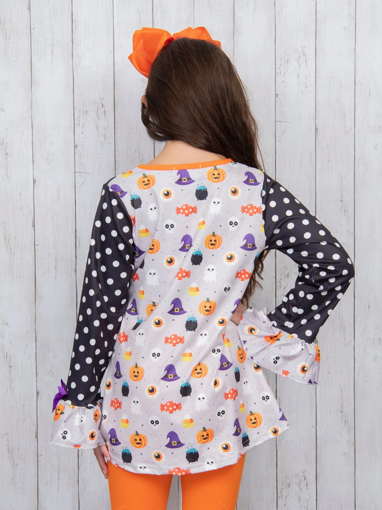 Polka Dot Candy Corn Ghost Outfit - Image 6
