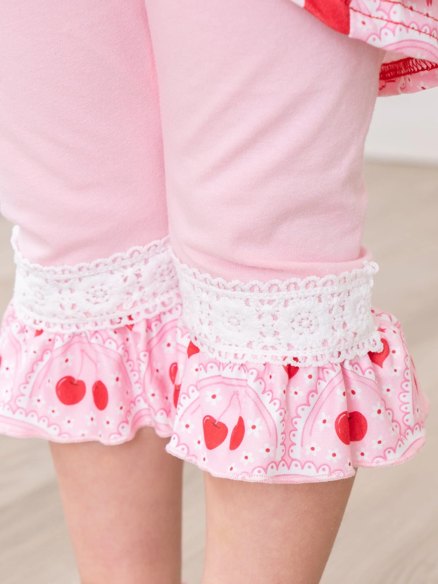 Polka Dot Cherries Hi-Low Top Outfit - Image 7