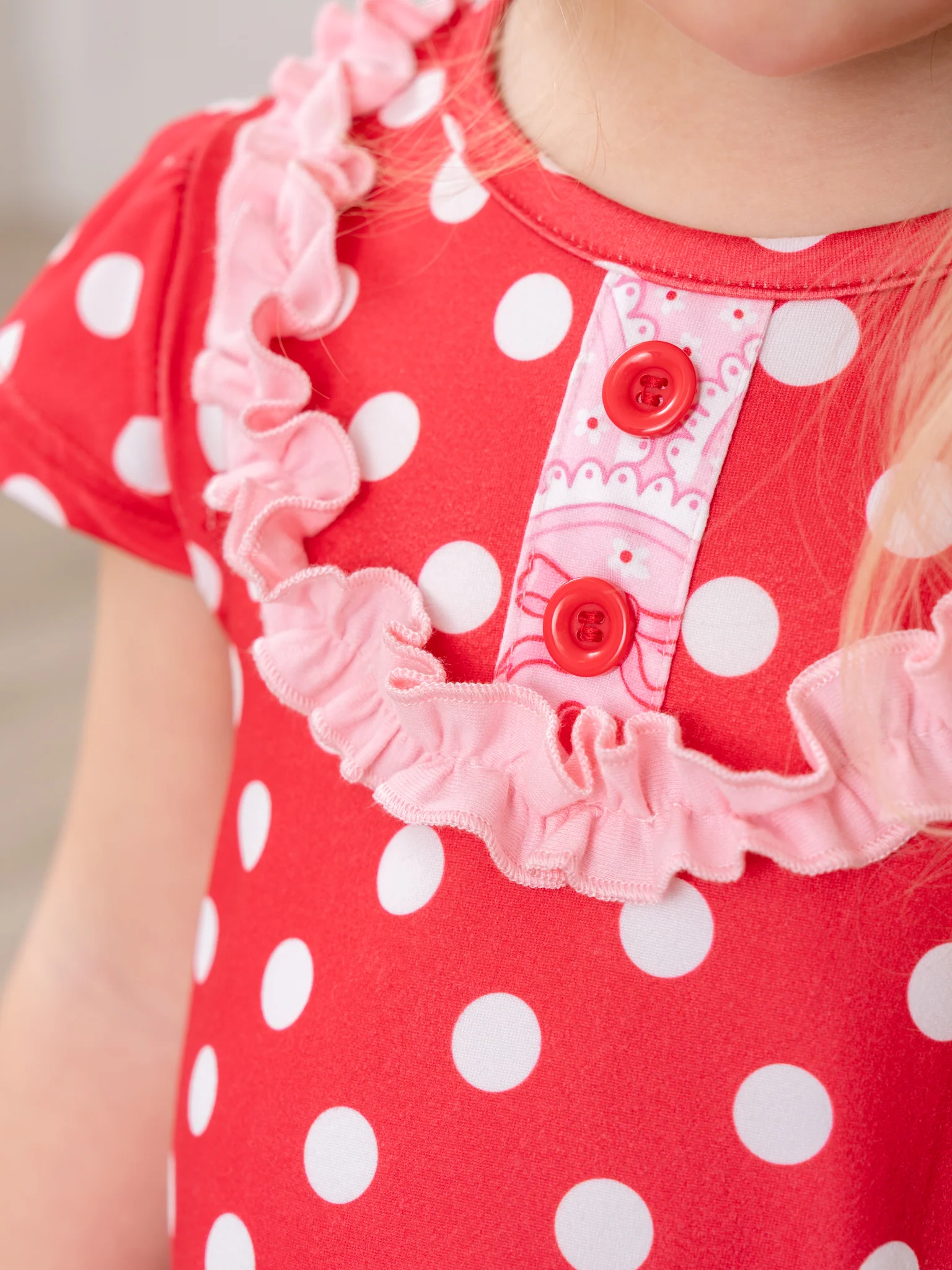 Polka Dot Cherries Hi-Low Top Outfit - Image 8