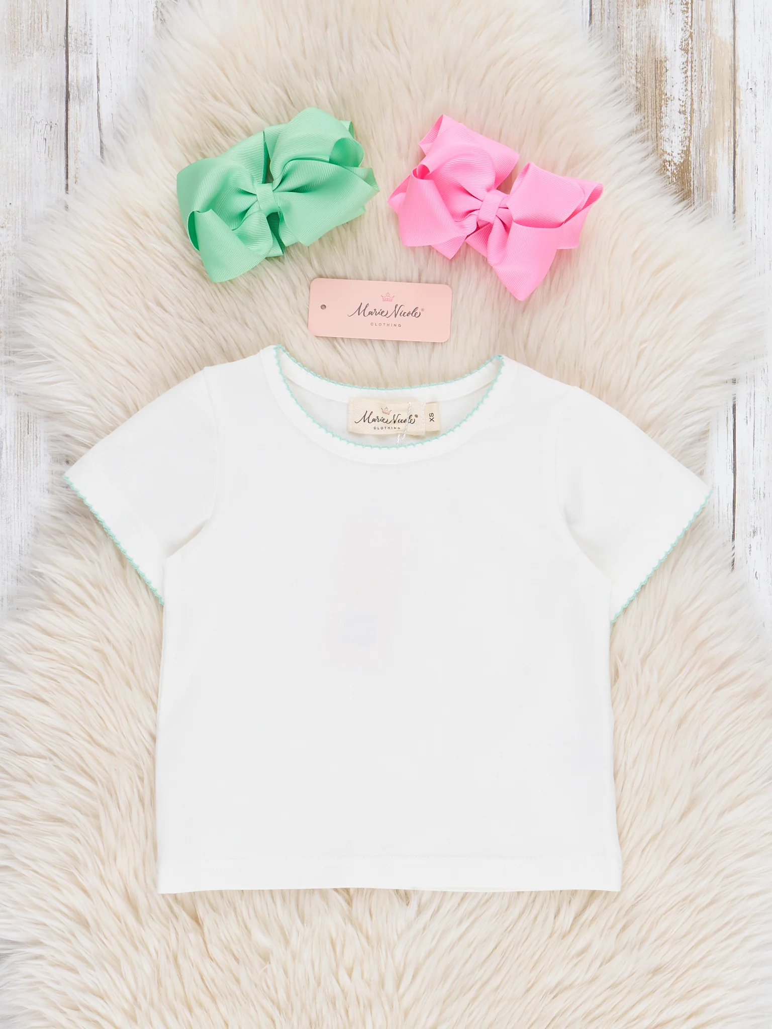 Polka Dot Embroidered Ice Cream Ruffle Overalls Set - Image 3