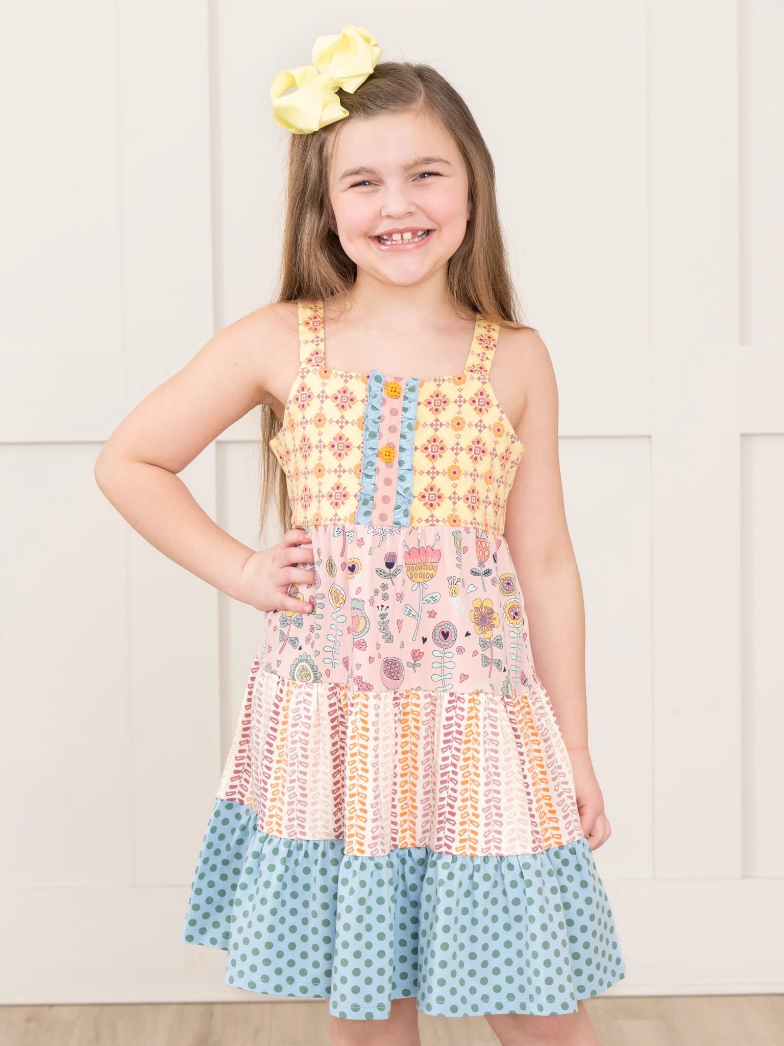 Poppy Sunshine Prairie Ruffle Dress