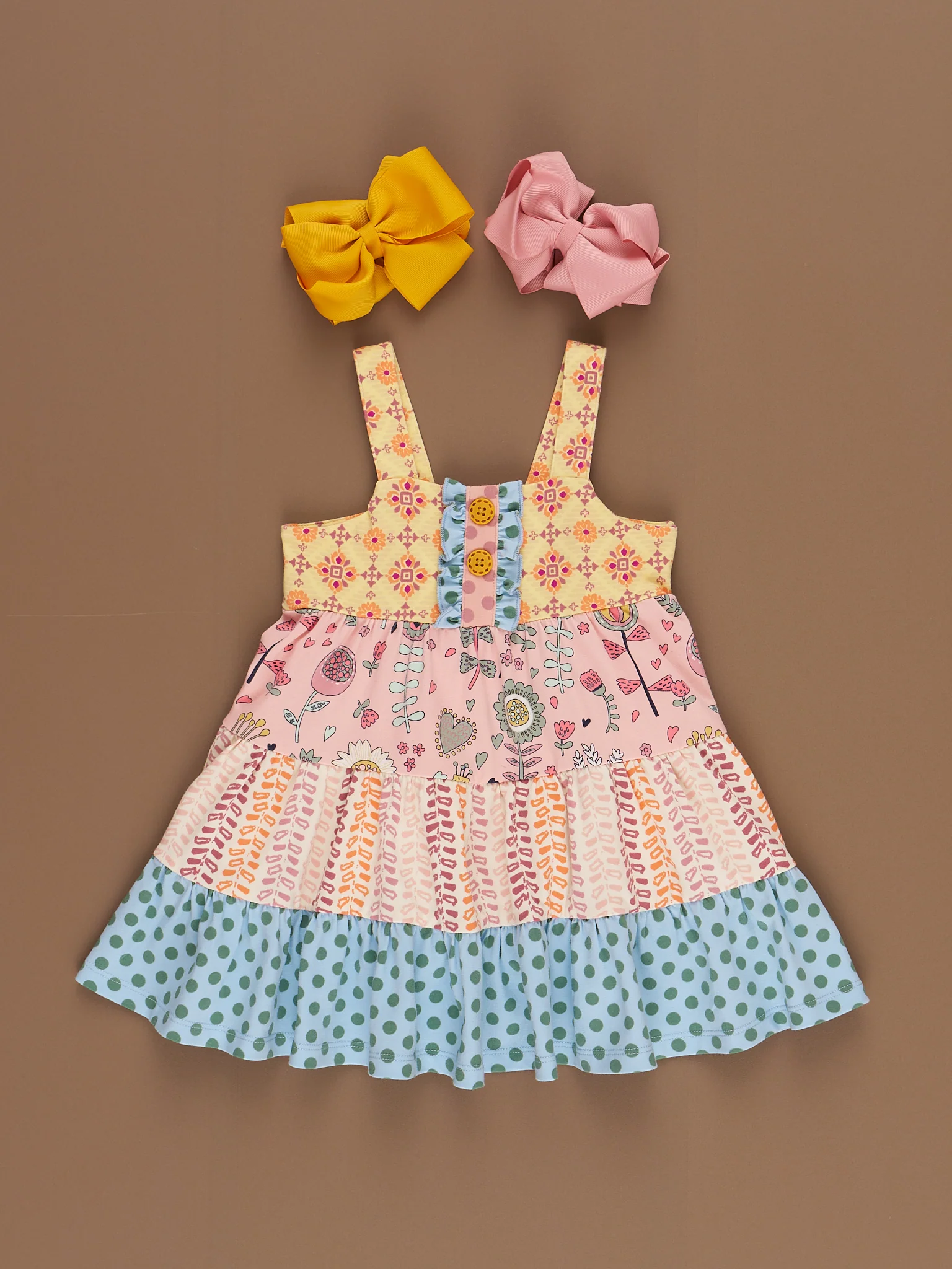 Poppy Sunshine Prairie Ruffle Dress - Image 2