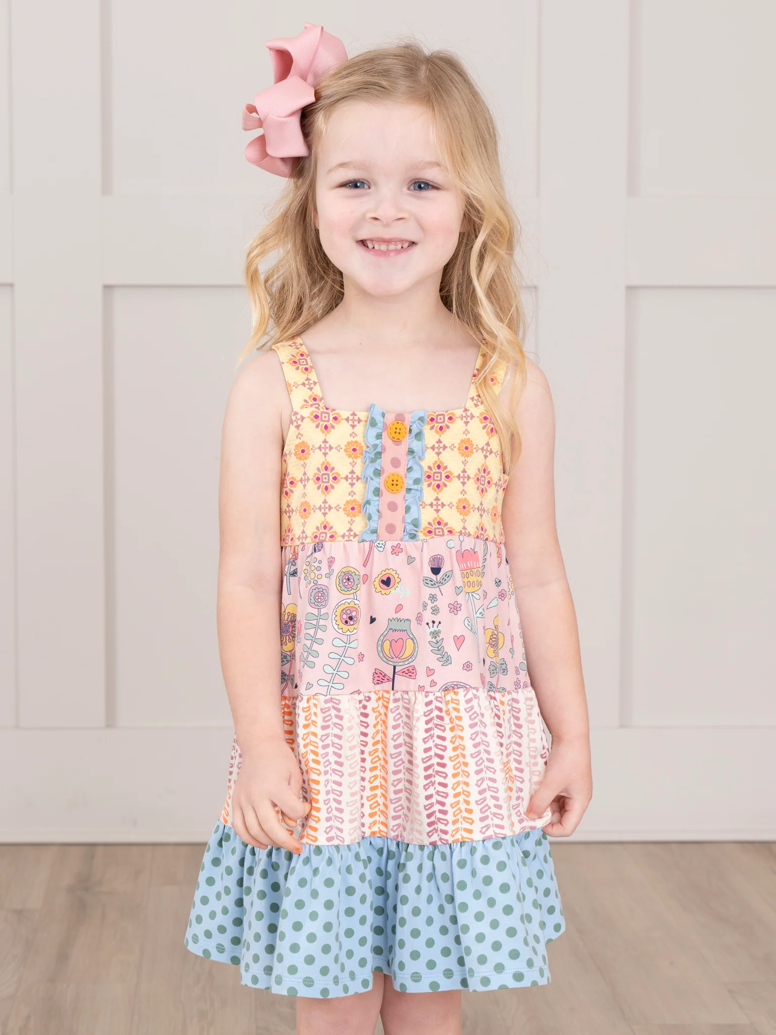 Poppy Sunshine Prairie Ruffle Dress - Image 3