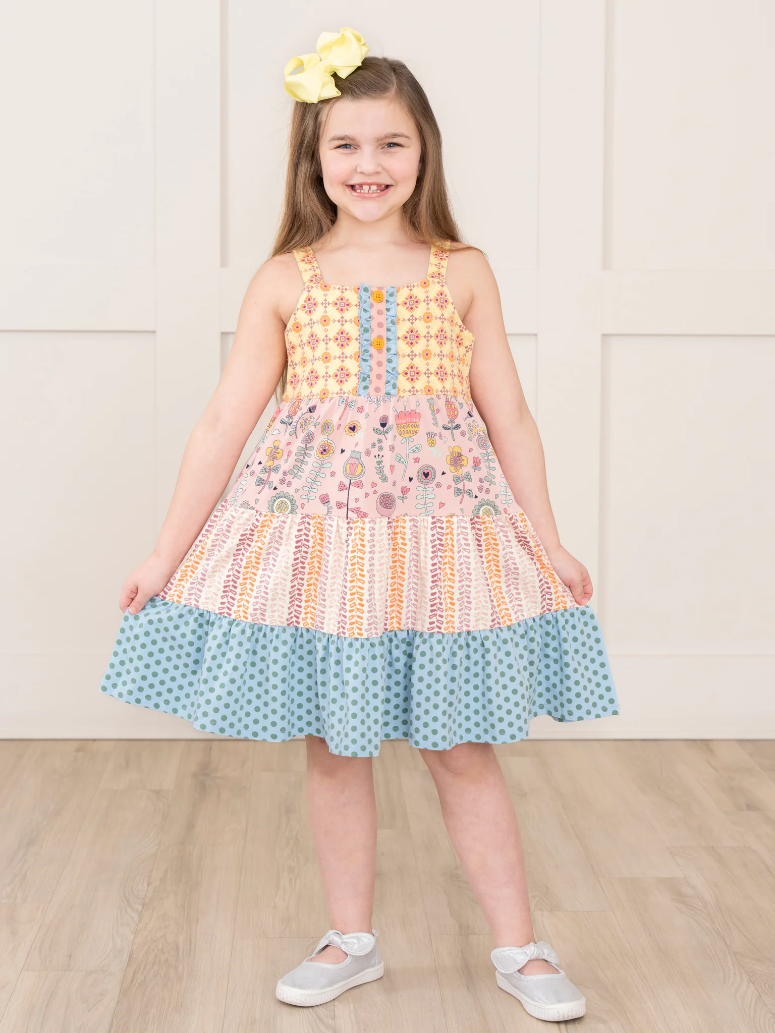 Poppy Sunshine Prairie Ruffle Dress - Image 6