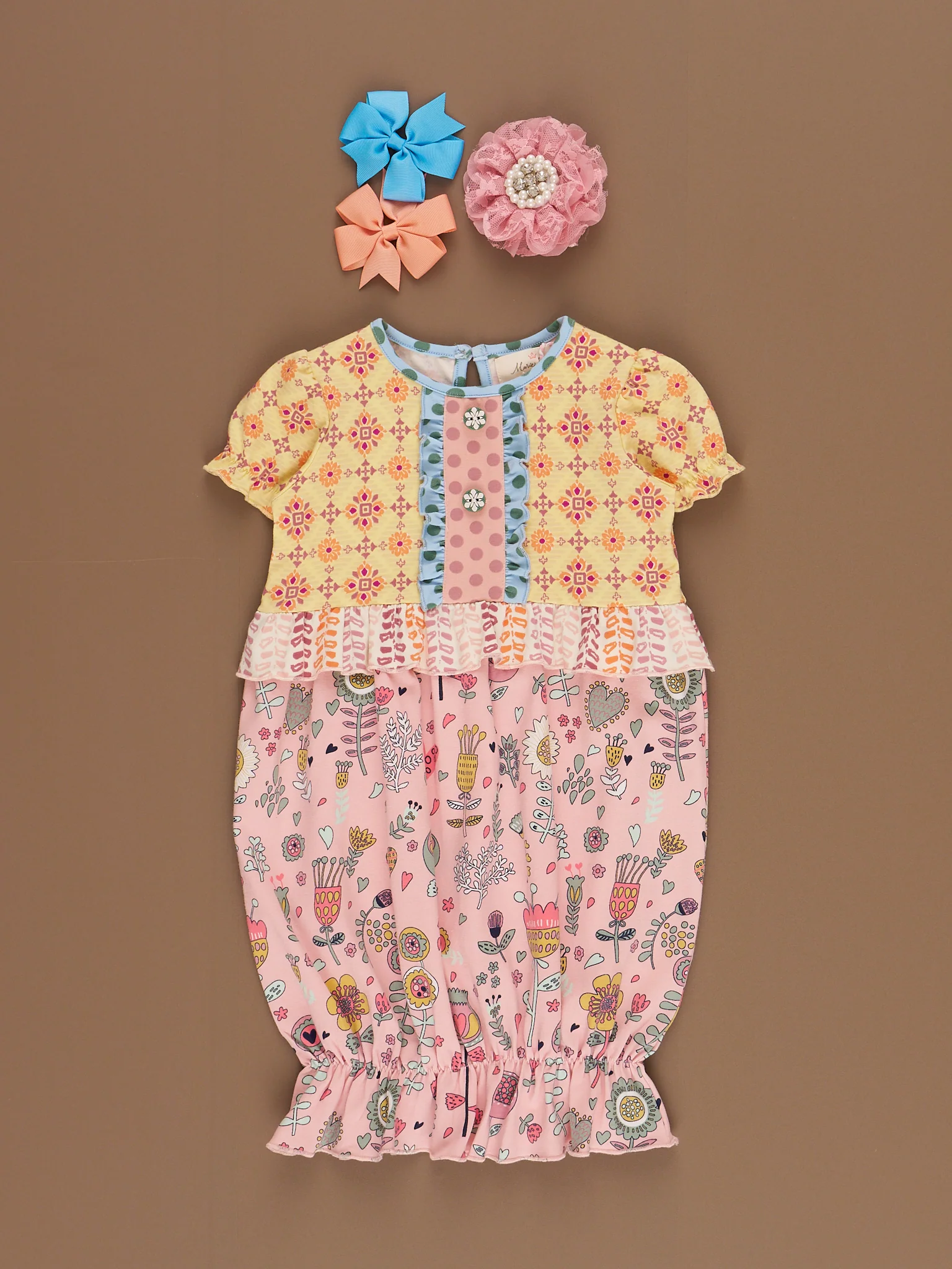 Poppy Sunshine Ruffle Gown