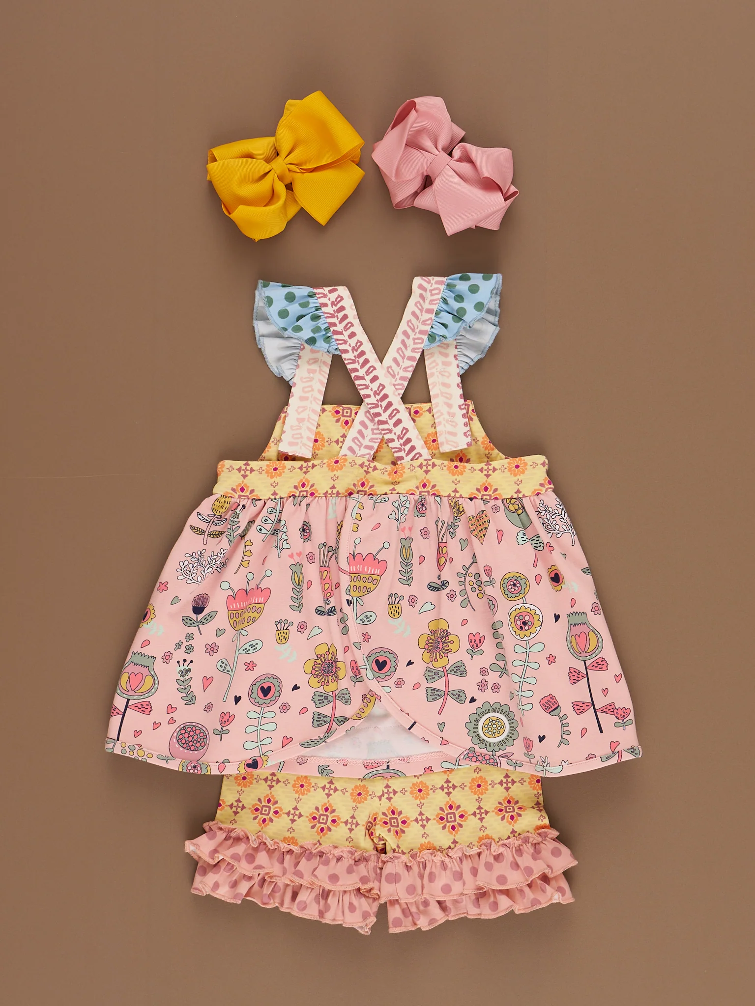 Poppy Sunshine Ruffle Shorts Outfit - Image 4