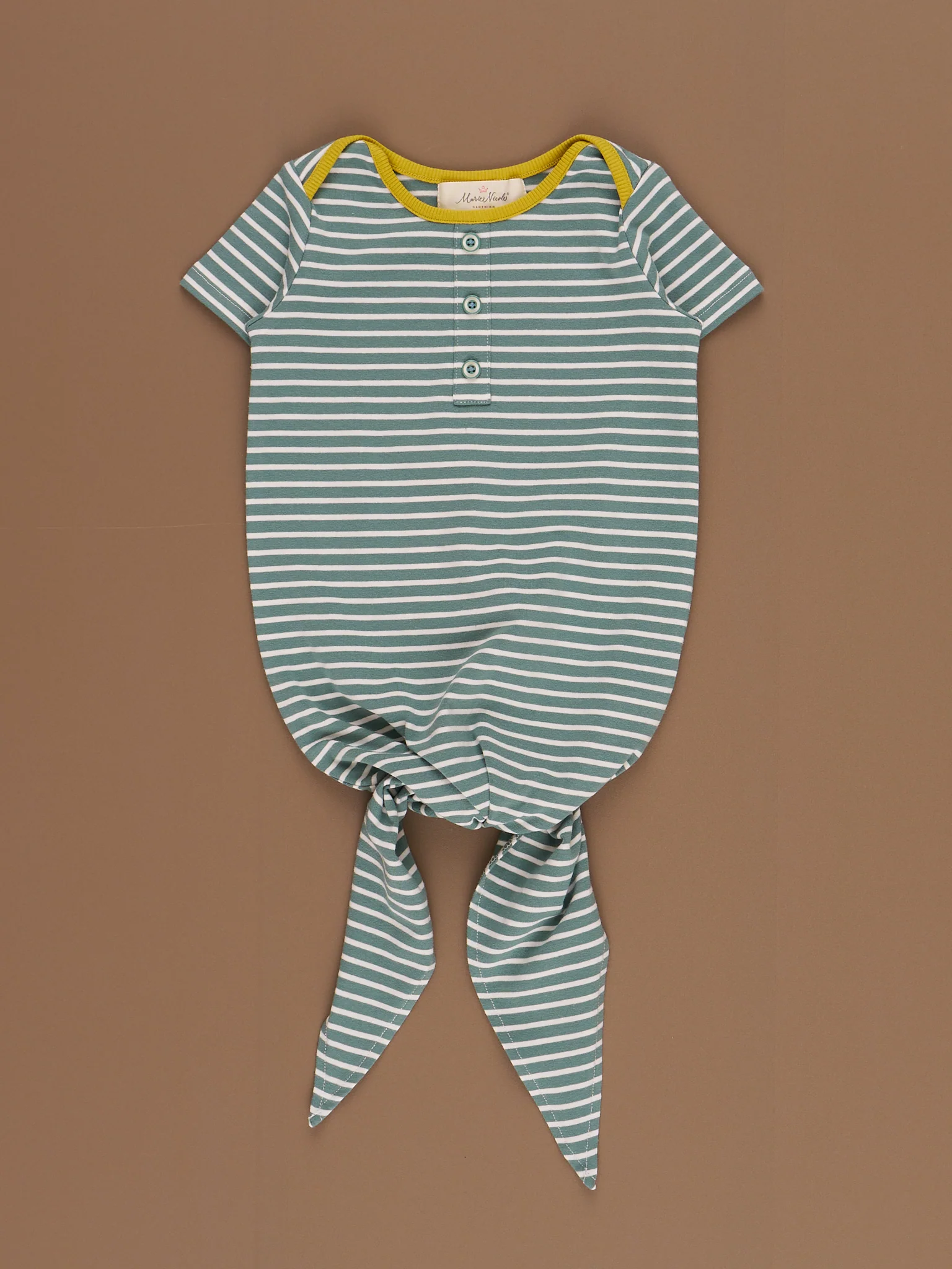 Poppy Sunshine Striped Knot Gown