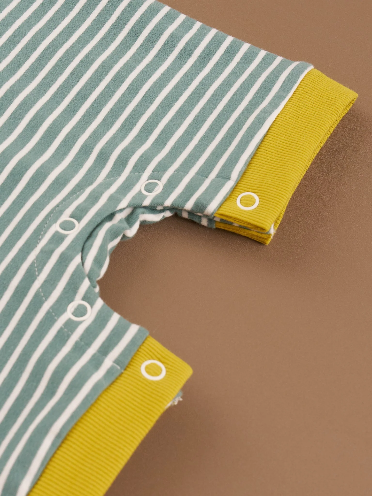 Poppy Sunshine Striped Pocket Romper - Image 3