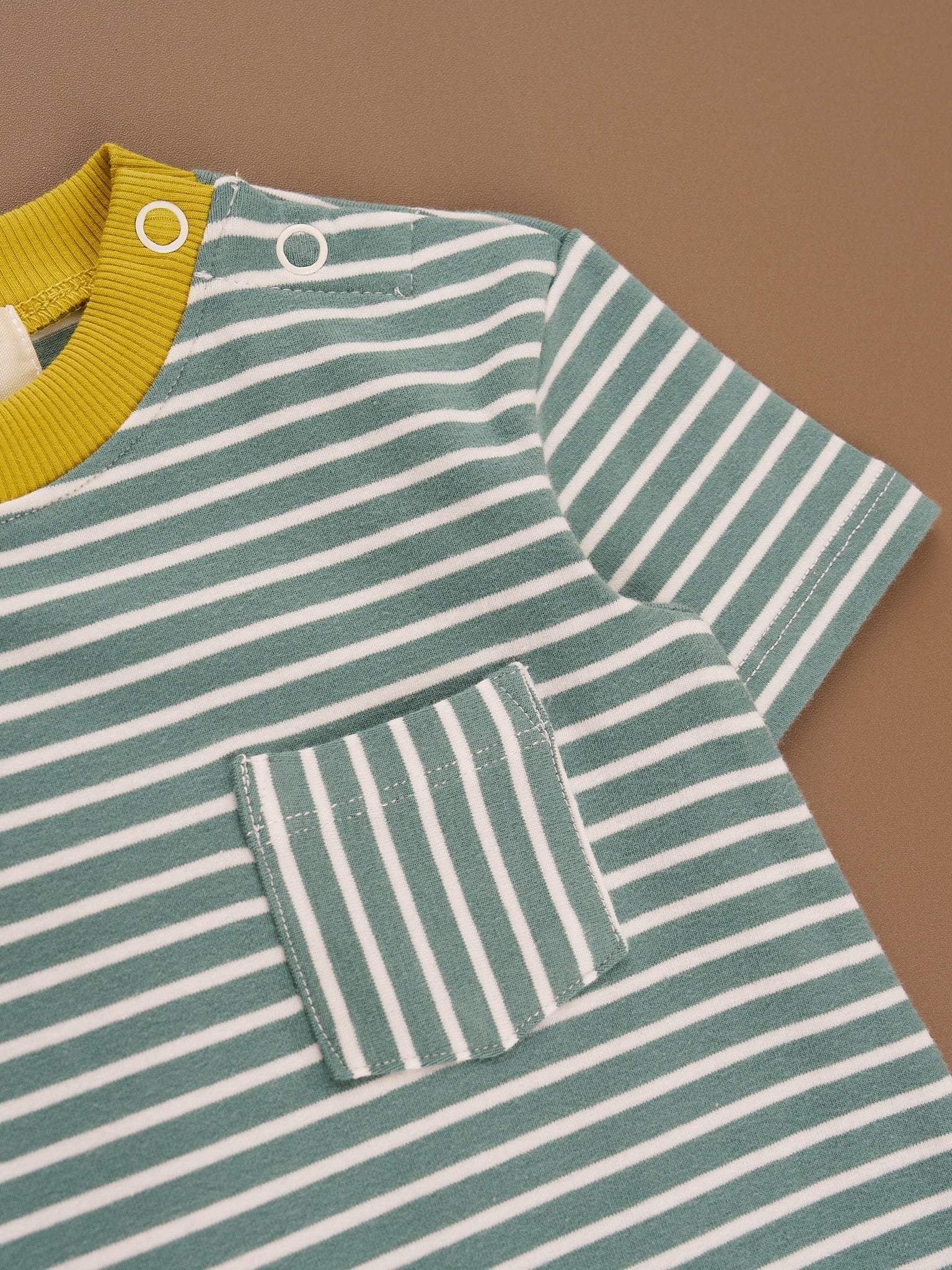 Poppy Sunshine Striped Pocket Romper - Image 8