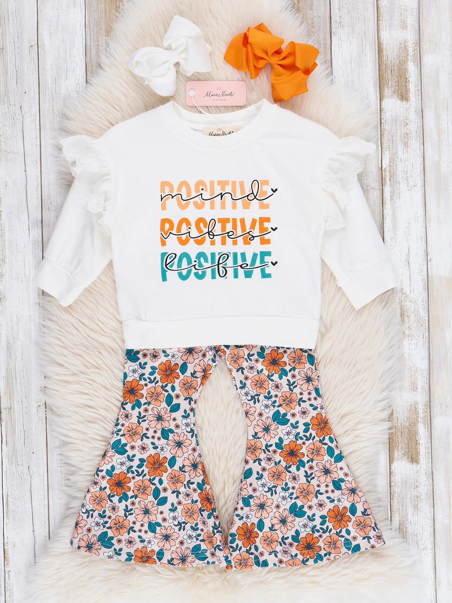 Positivity Garden Bell Bottoms Outfit