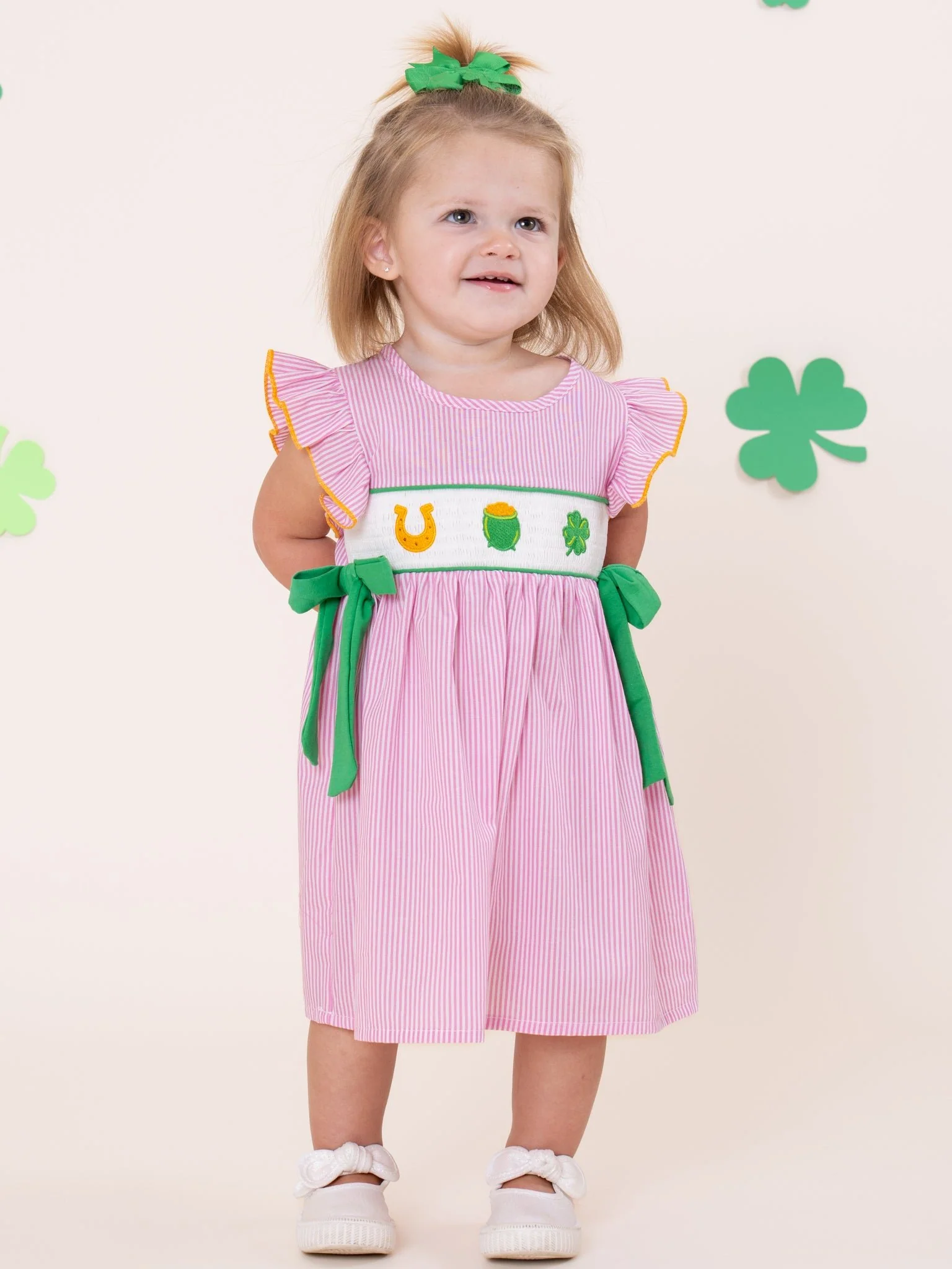 Pot o’ Gold Smocked Cotton Dress - Image 5