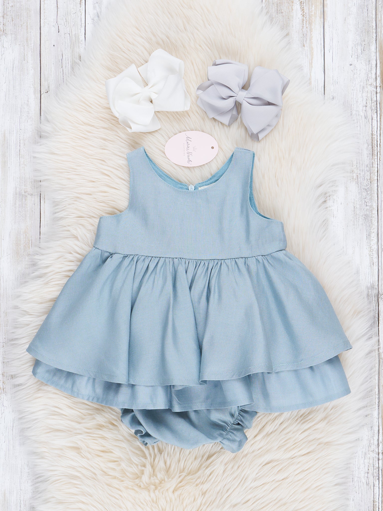 Powder Blue Bloomers Outfit
