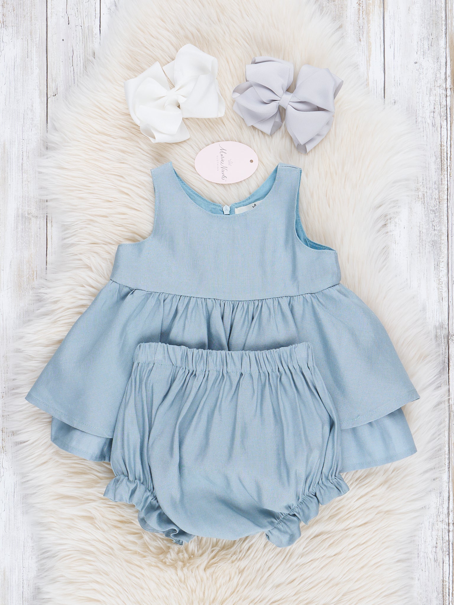 Powder Blue Bloomers Outfit - Image 2