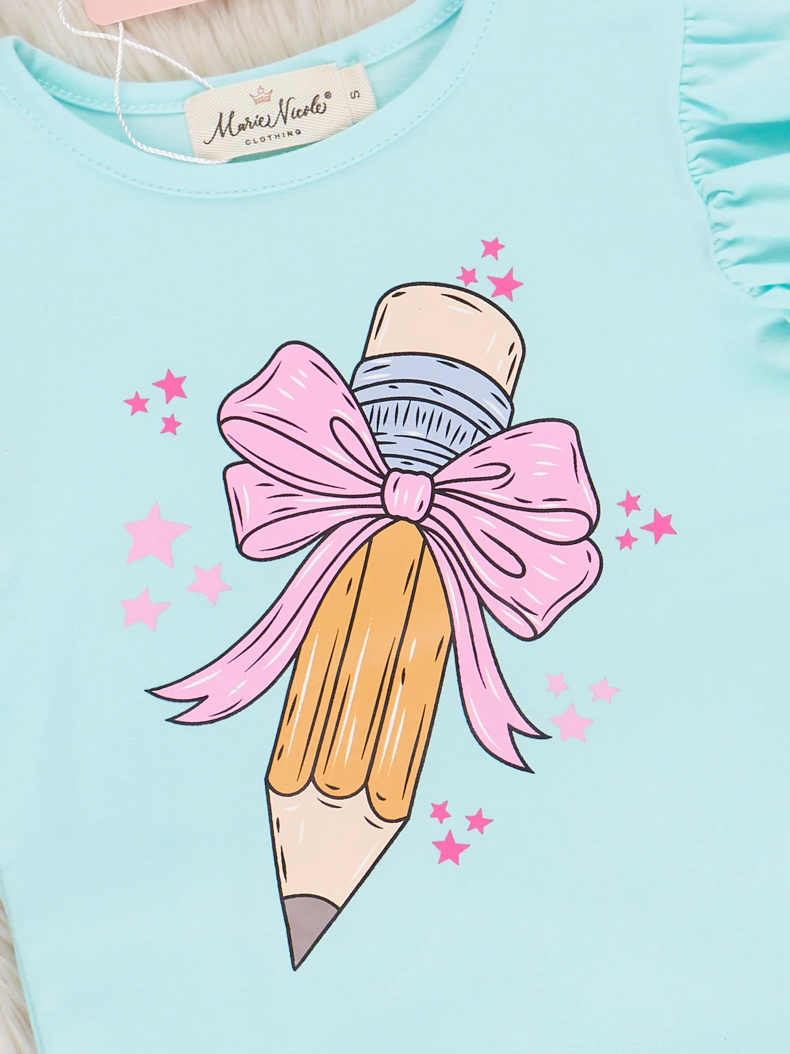 Pretty Bows Pencils Denim Outfit - Image 5