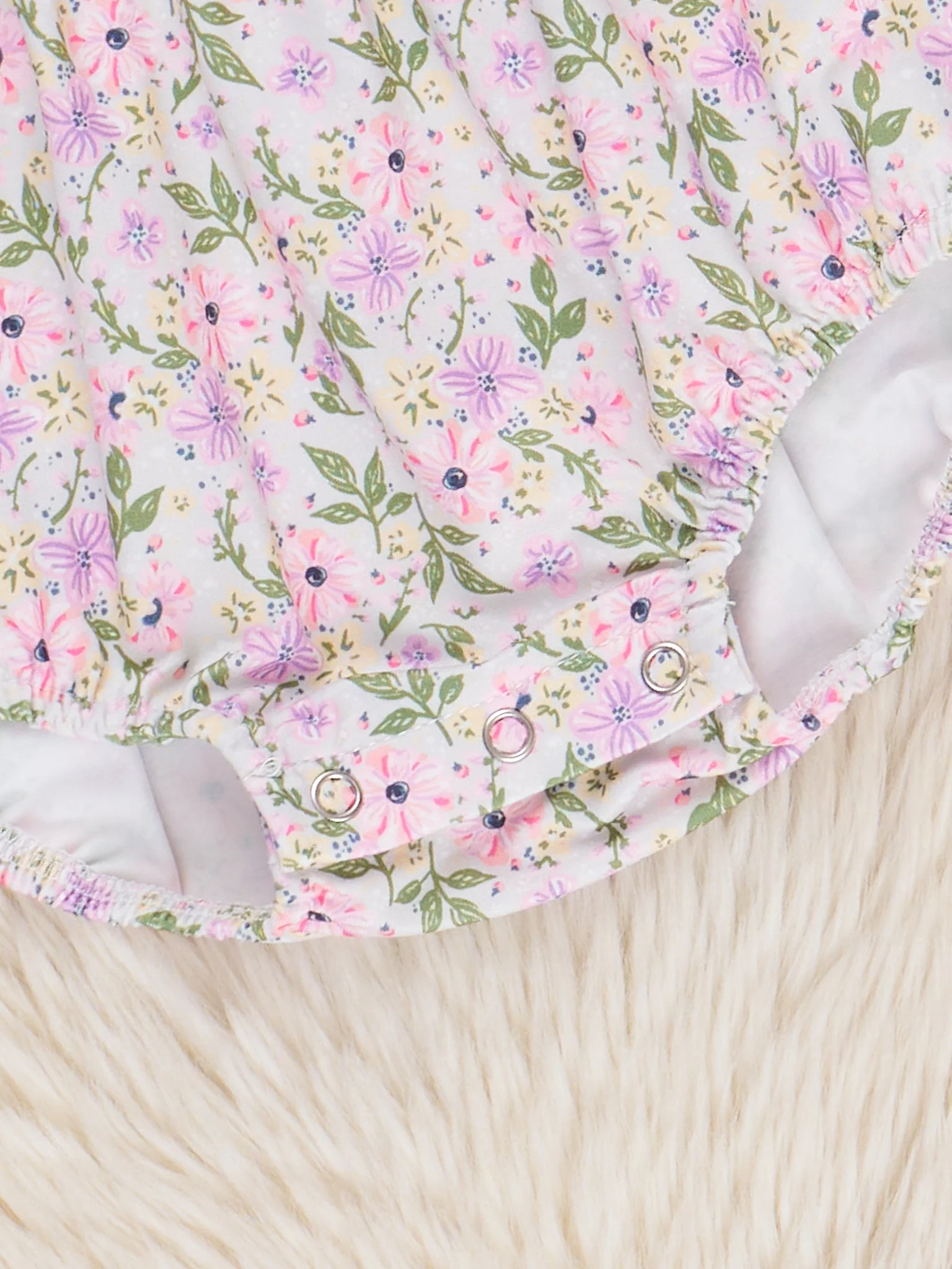 Pretty in Petals Lace Bubble Romper - Image 2