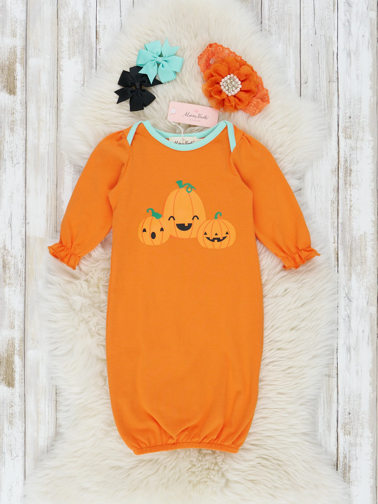 Pumpkin Patch Friends Sleep Gown