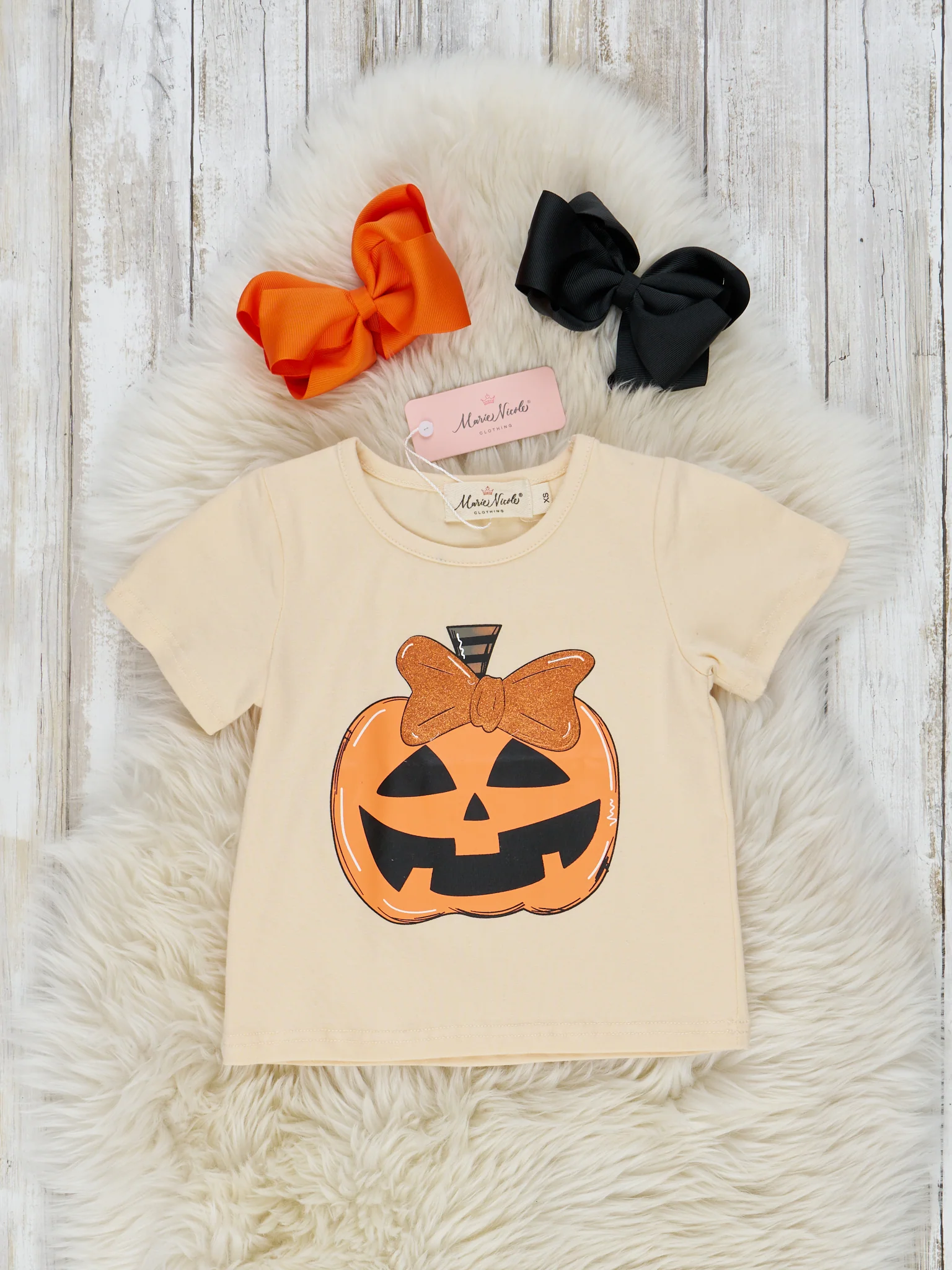 Pumpkin Sparkle Bell Bottom Outfit - Image 3