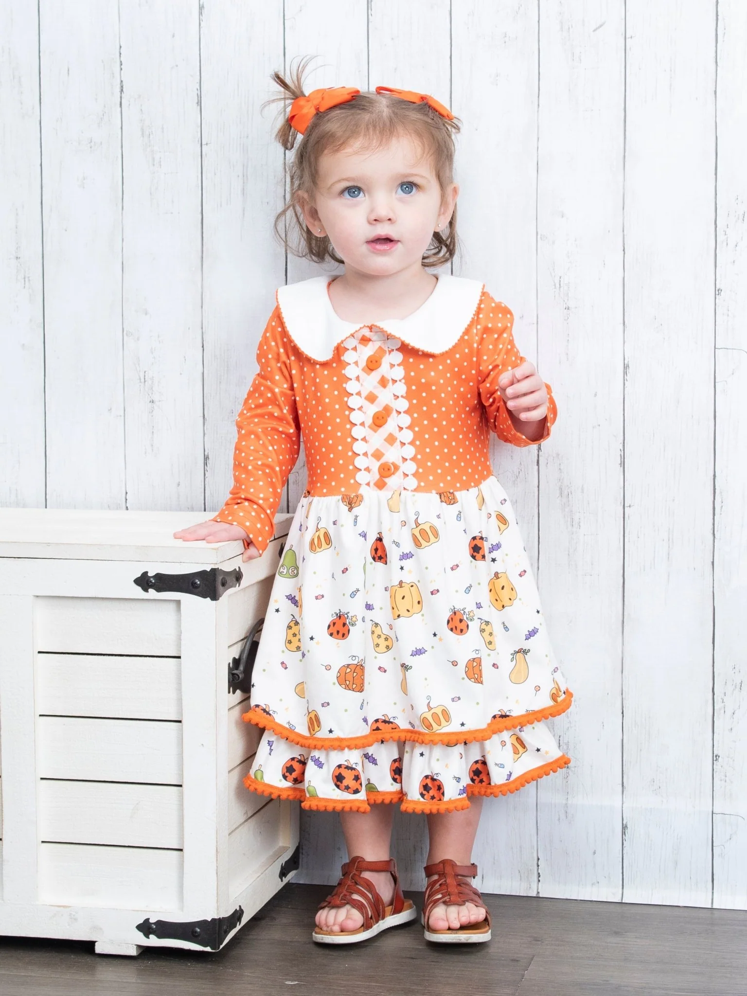 Pumpkin Spice & Spooky Nights Vintage Dress - Image 2