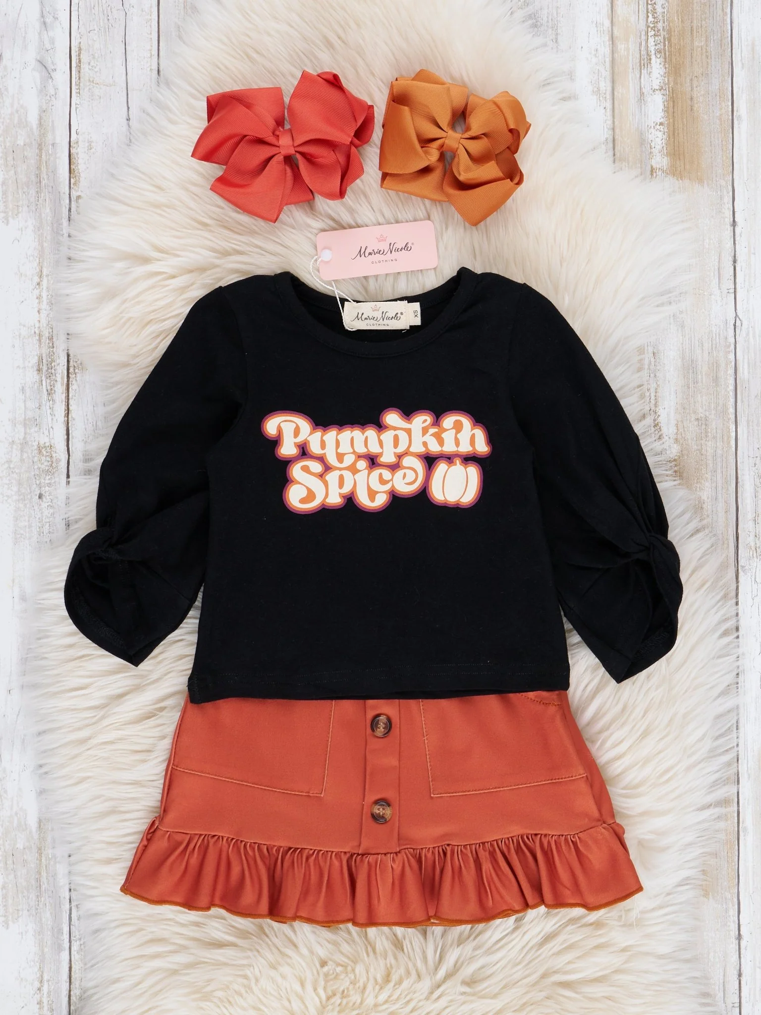 Pumpkin Spice Outfit w/ Skirt - Image 2