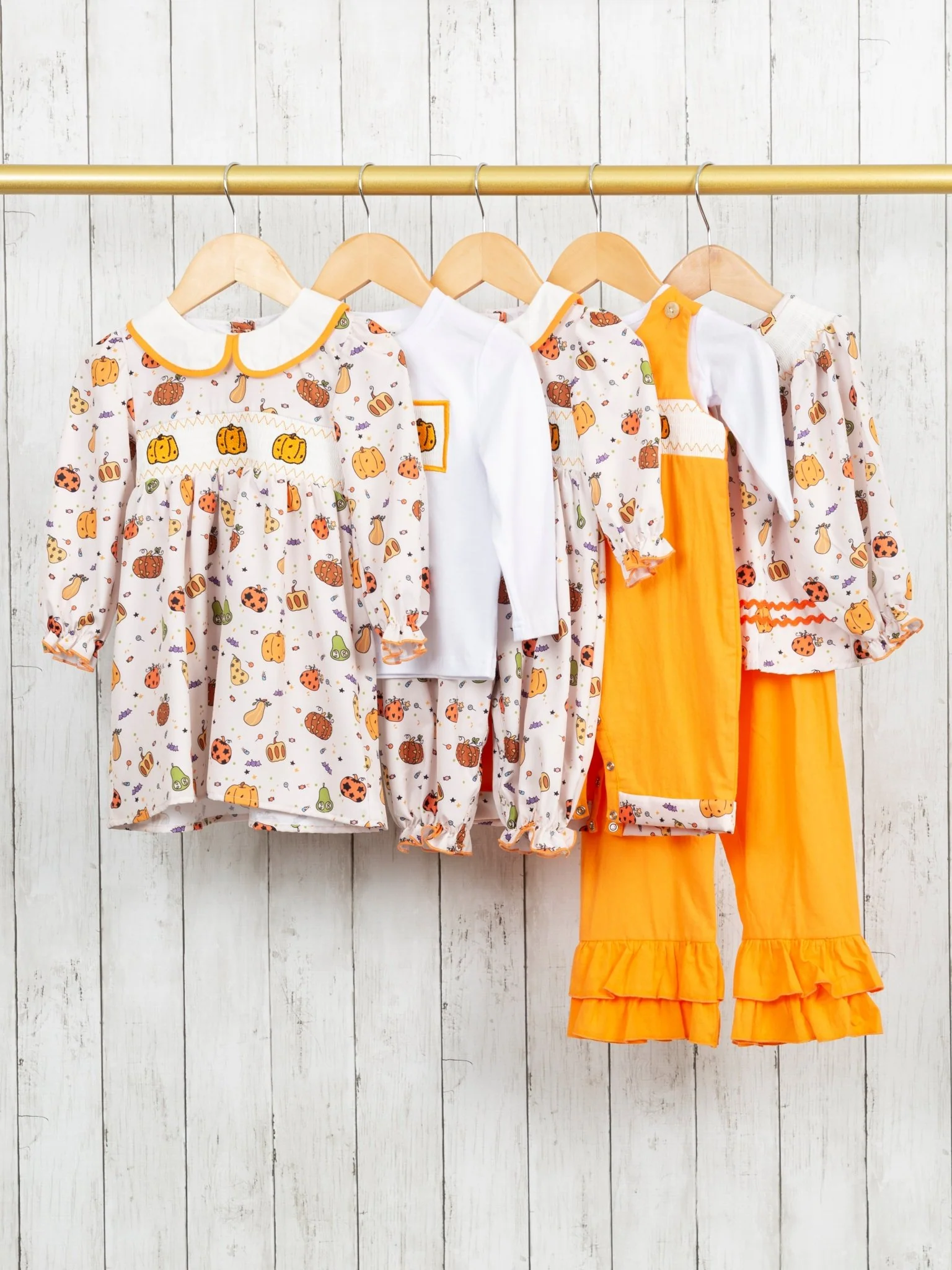Pumpkin Spice & Spooky Nights Smocked Shirt - Image 2